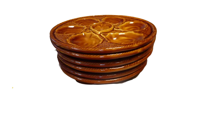 Acheter Lot de 6 assiettes à huître - Saint Clément - 40,00 € Lot de 6 assiettes à huître - Saint Clément - reconditionné disponible sur Label Emmaüs