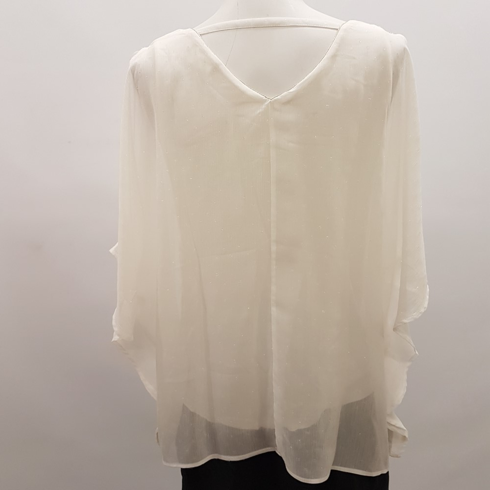 Top en voile blanc - GRAIN DE MALICE - taille M - Photo 2