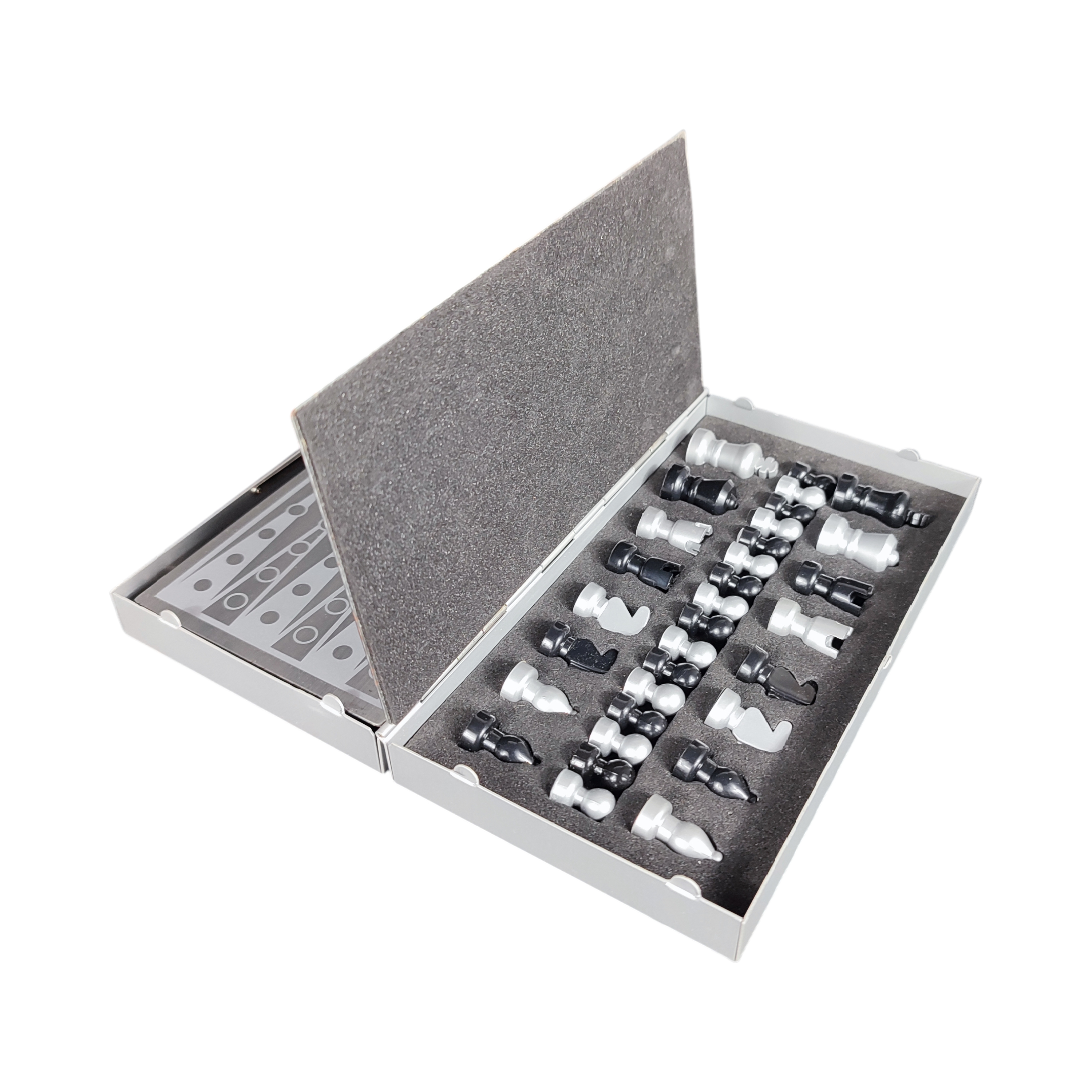 Voir photo 4 de Jeu de poche magnétique BACKGAMMON + JEU D'ECHECS Jeu de poche magnétique BACKGAMMON + JEU D'ECHECS Bon état - Vue 4 -