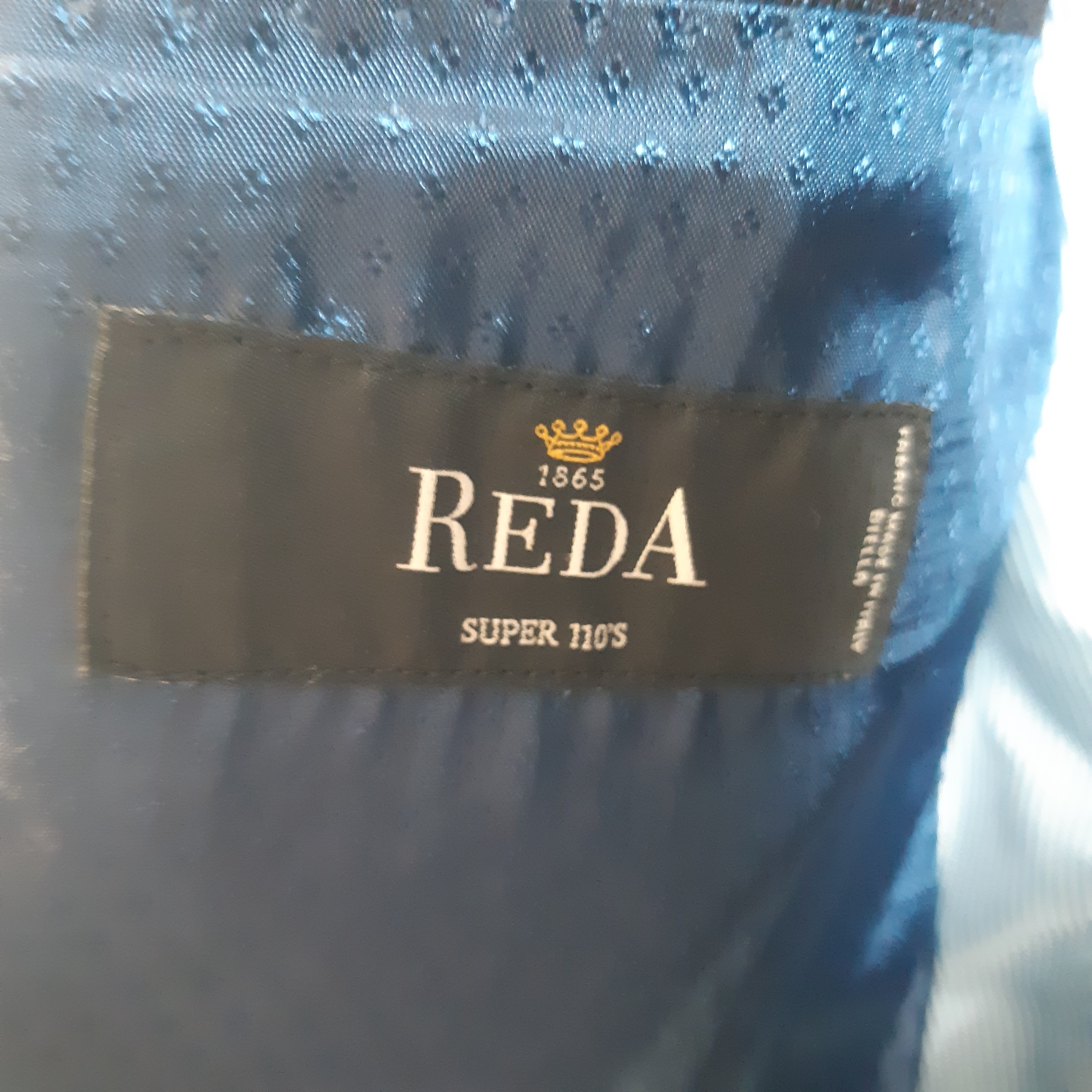 Reda - Veste costume laine bleu chic - Taille 60 (estimée 47) Très bon état - Vue 2 - 