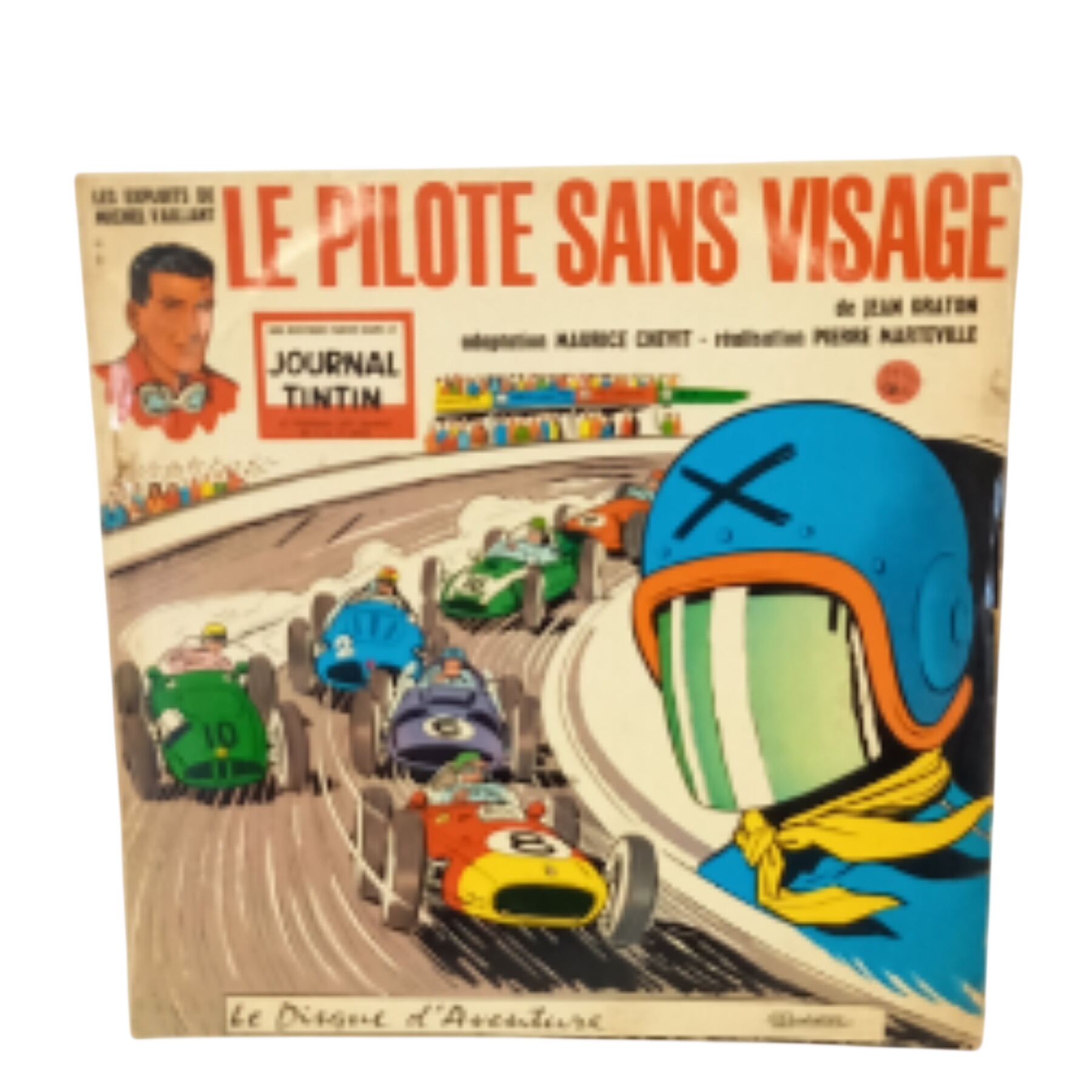 Disque LES EXPLOITS DE MICHEL VAILLANT. Le Pilote sans visage. Bon état -  reconditionné disponible sur Label Emmaüs