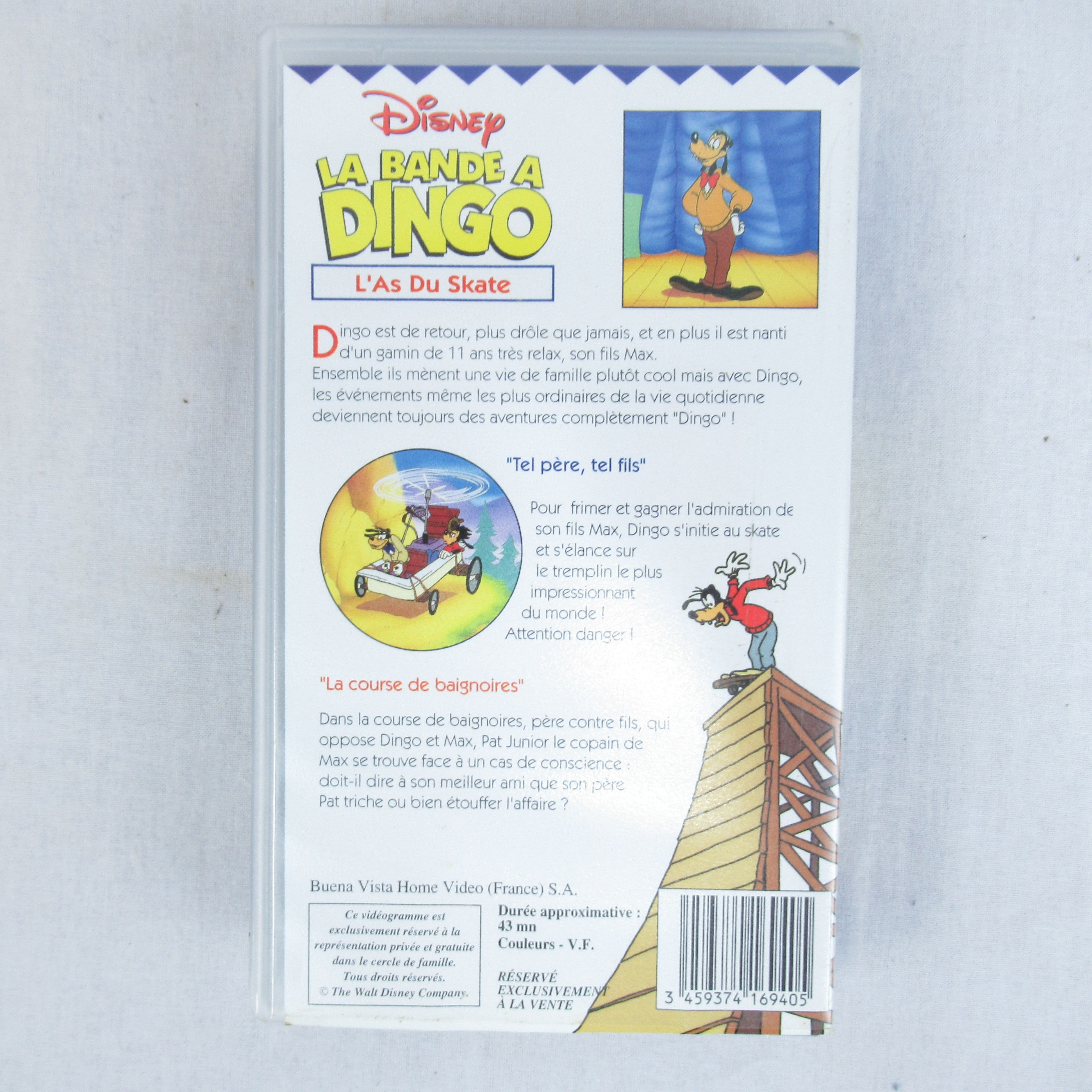 4 VHS Disney "Dingo" Très bon état - Vue 12 - 