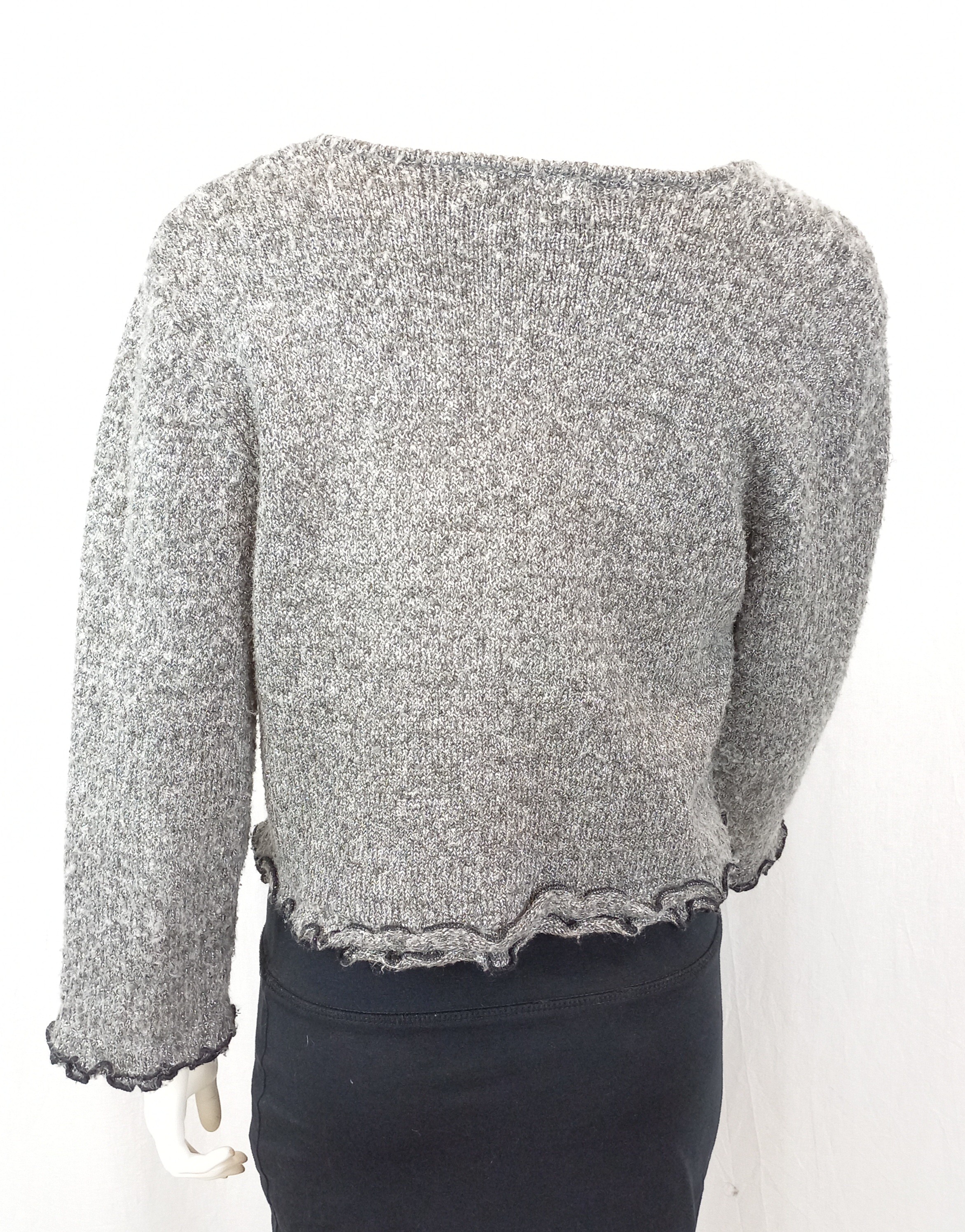 Boléro gris chiné pailletté T2 