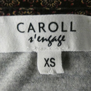 T-shirt bleu foncé imprimé - Femme - Caroll - Taille XS Très bon état - Vue 4 - 