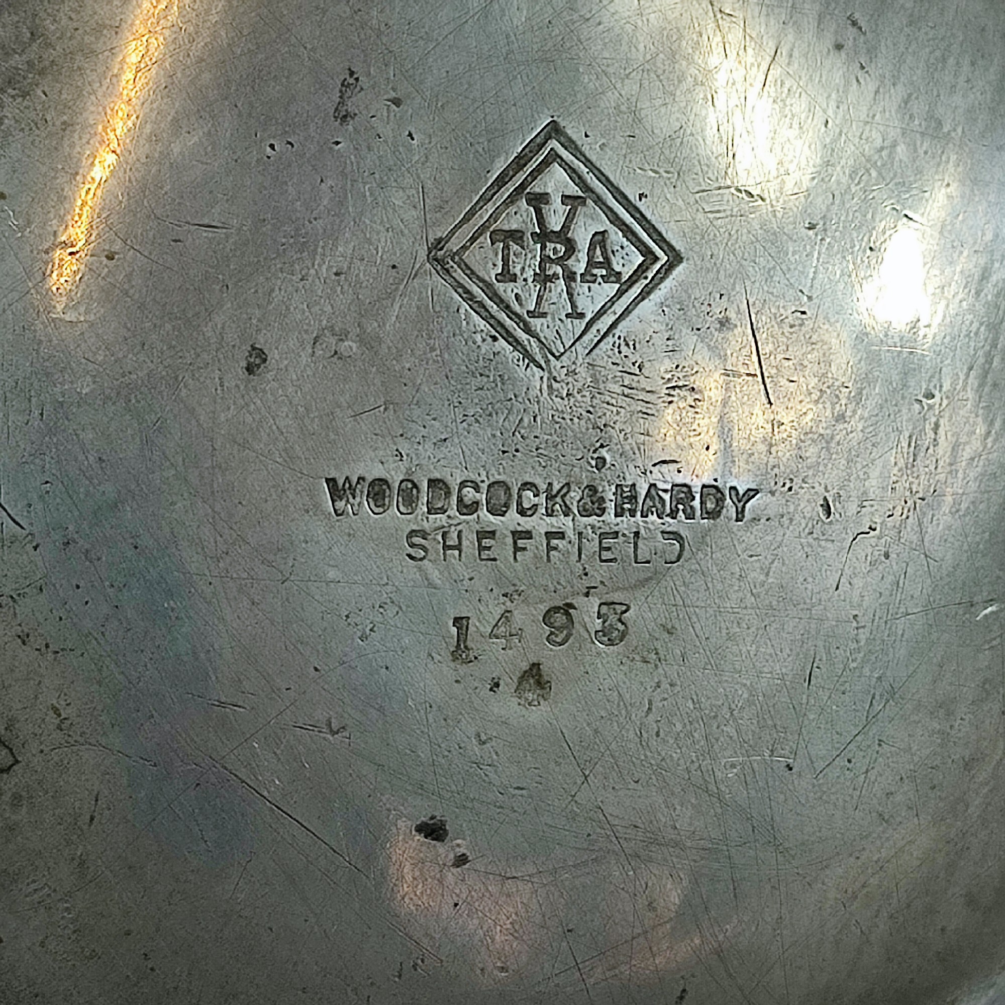 Ancienne théière SHEFFIELD en métal argenté Woodcock and Hardy 1495 - Image 15