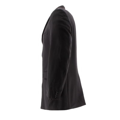 Voir photo 3 de Veste noire à rayures - Homme - Pierre Clarence - Taille 50 Veste noire à rayures - Homme - Pierre Clarence - Taille 50 Très bon état - Vue 3 -