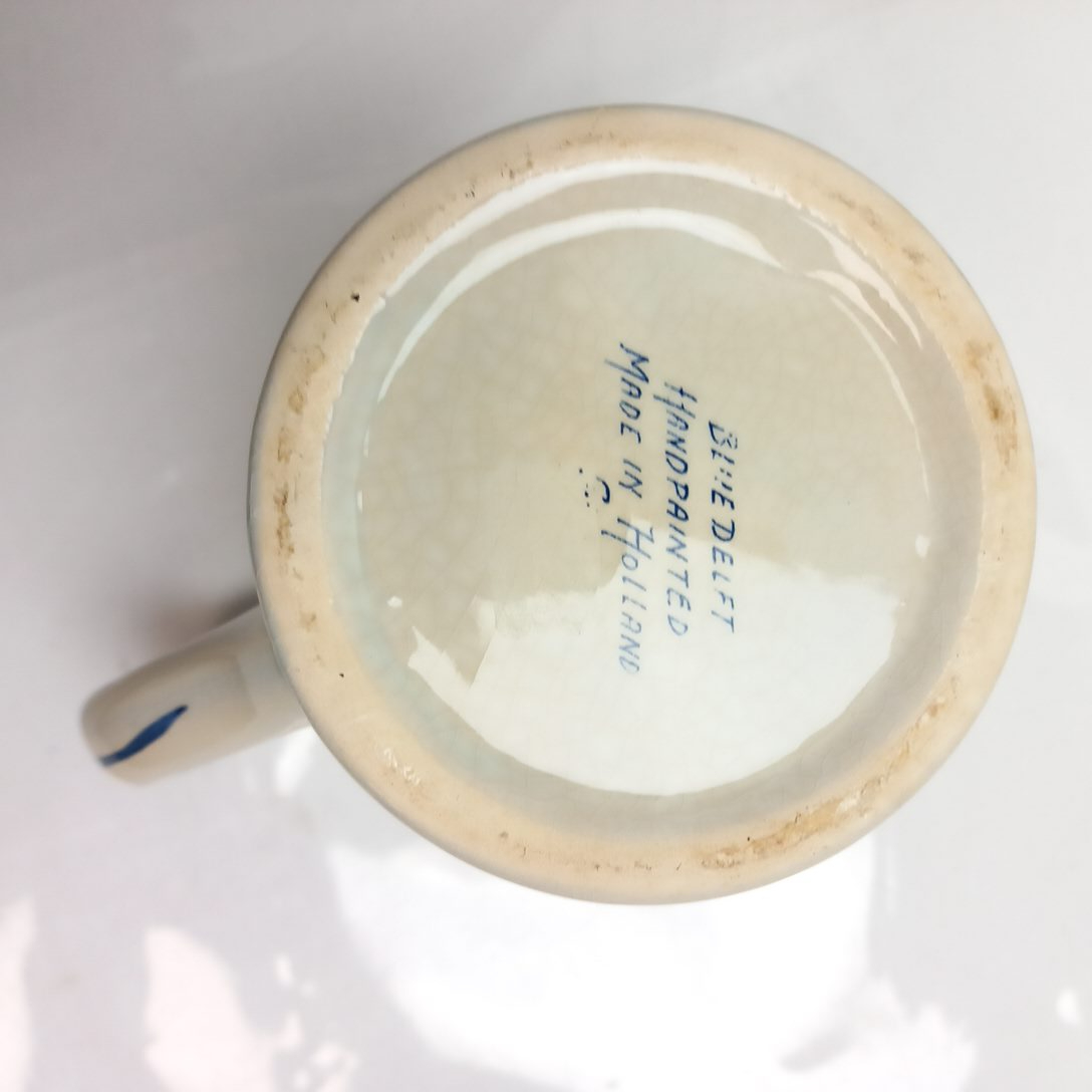 Chope a bière Delft Blue publicitaire Heineken État correct - Vue 6 - 