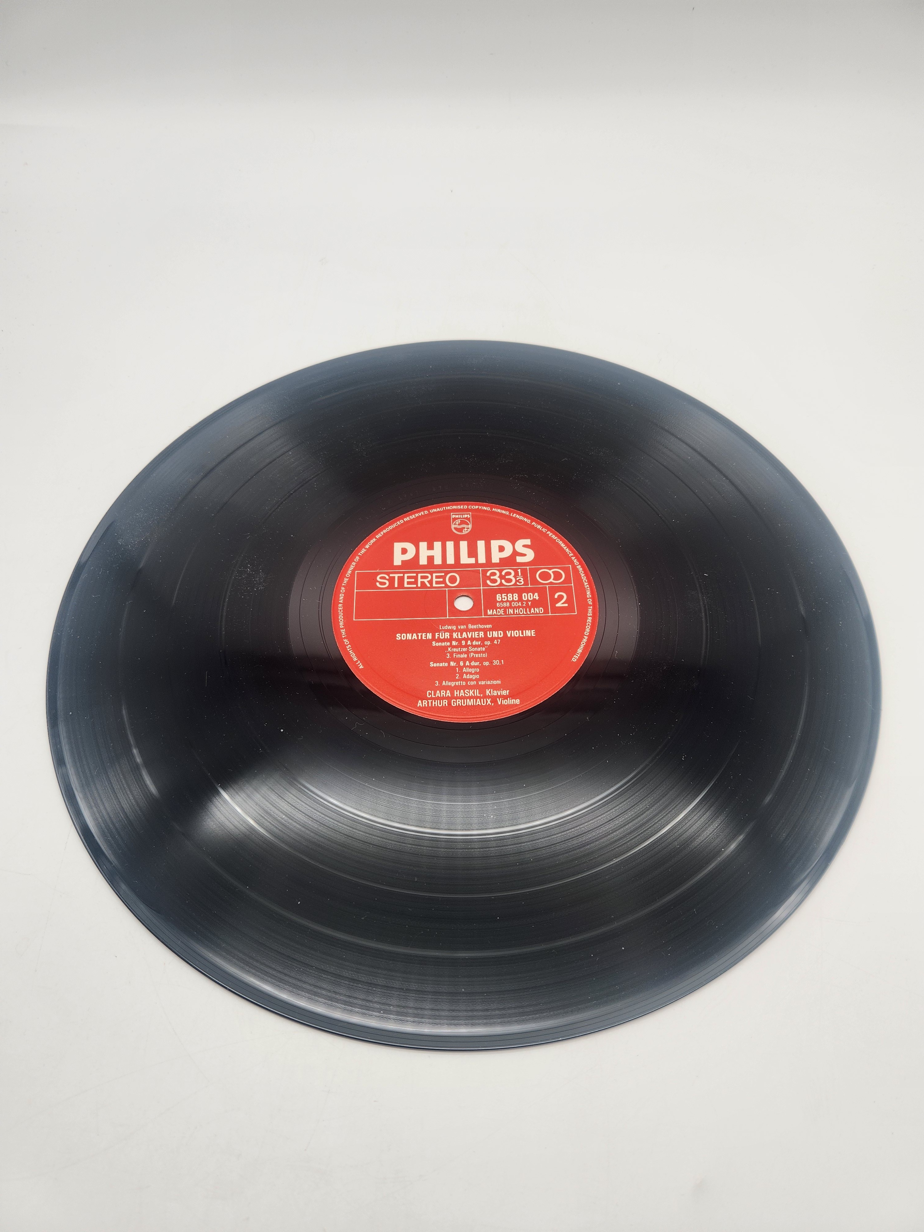 4 Vinyles 33 Tours - Sämtliche Sonaten für Klavier und Violine, composé par Ludwig van Beethoven Très bon état - Vue 26 - 