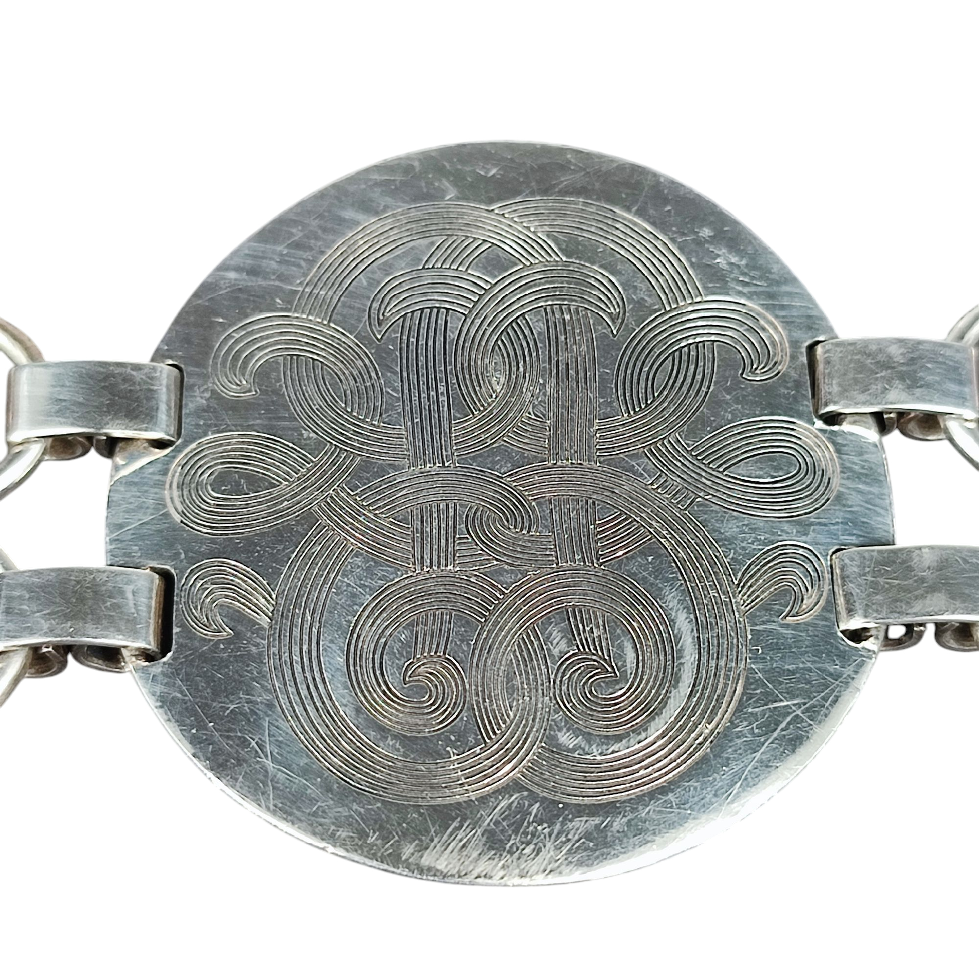 Bracelet vintage GAS en métal argenté - Photo 1