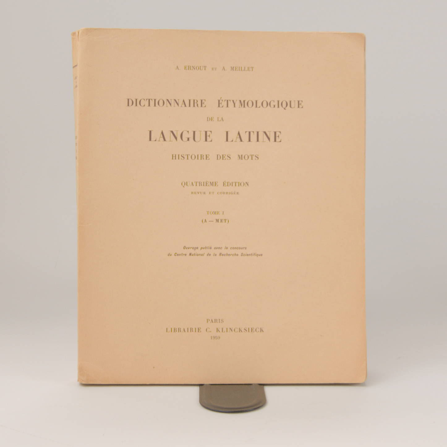 Dictionnaires étymologique de la langue latine - 1959 et 1960 - Photo 0