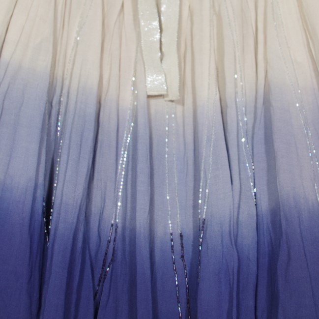 ✨ Jupe R867 neuve T36- Dégradé Écru & Bleu ✨Élégance d’Été - Photo 2