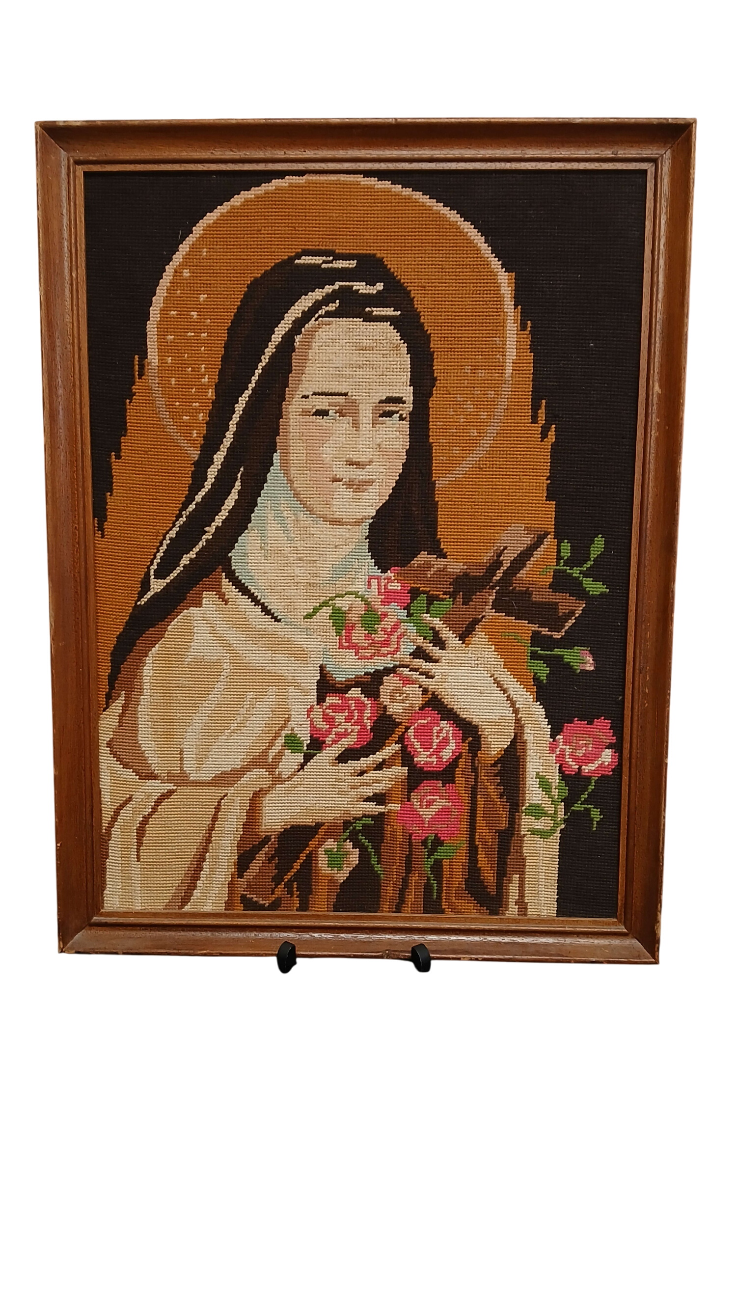 Sainte Vierge canevas vintage 🐕 - Photo 0