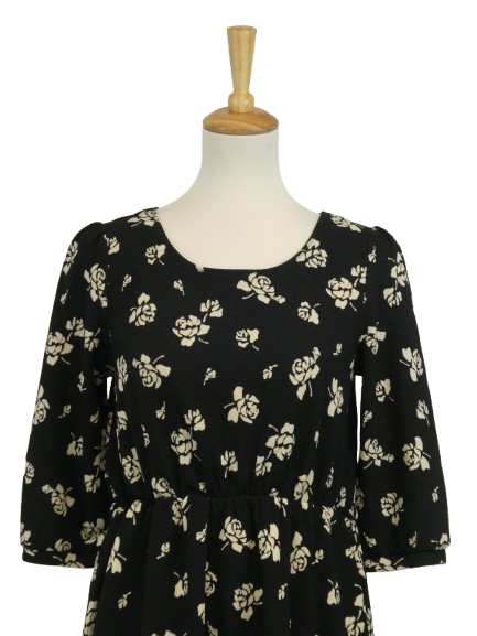 Pattern robe blouson coupe A-line à motif fleuri - Taille S - Photo 2