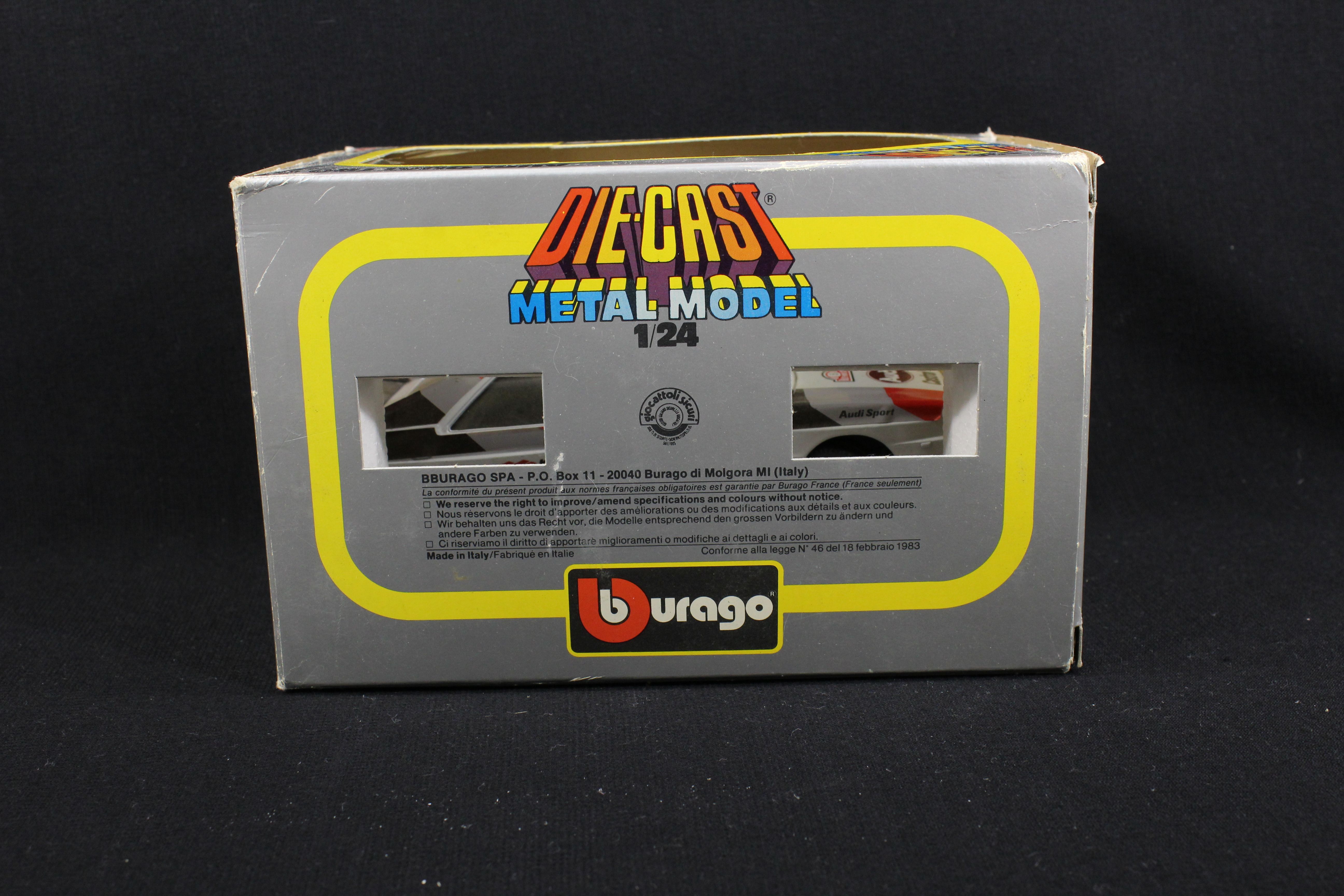 Voiture miniatures Audi / Quattro GT cod. 0159 - Par Burago  - Vue 9 - 