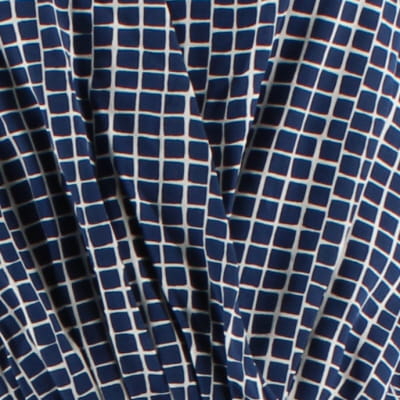 Robe bleue à carreaux blancs - Femme - Tommy Hilfiger - Taille L Très bon état - Vue 4 - 