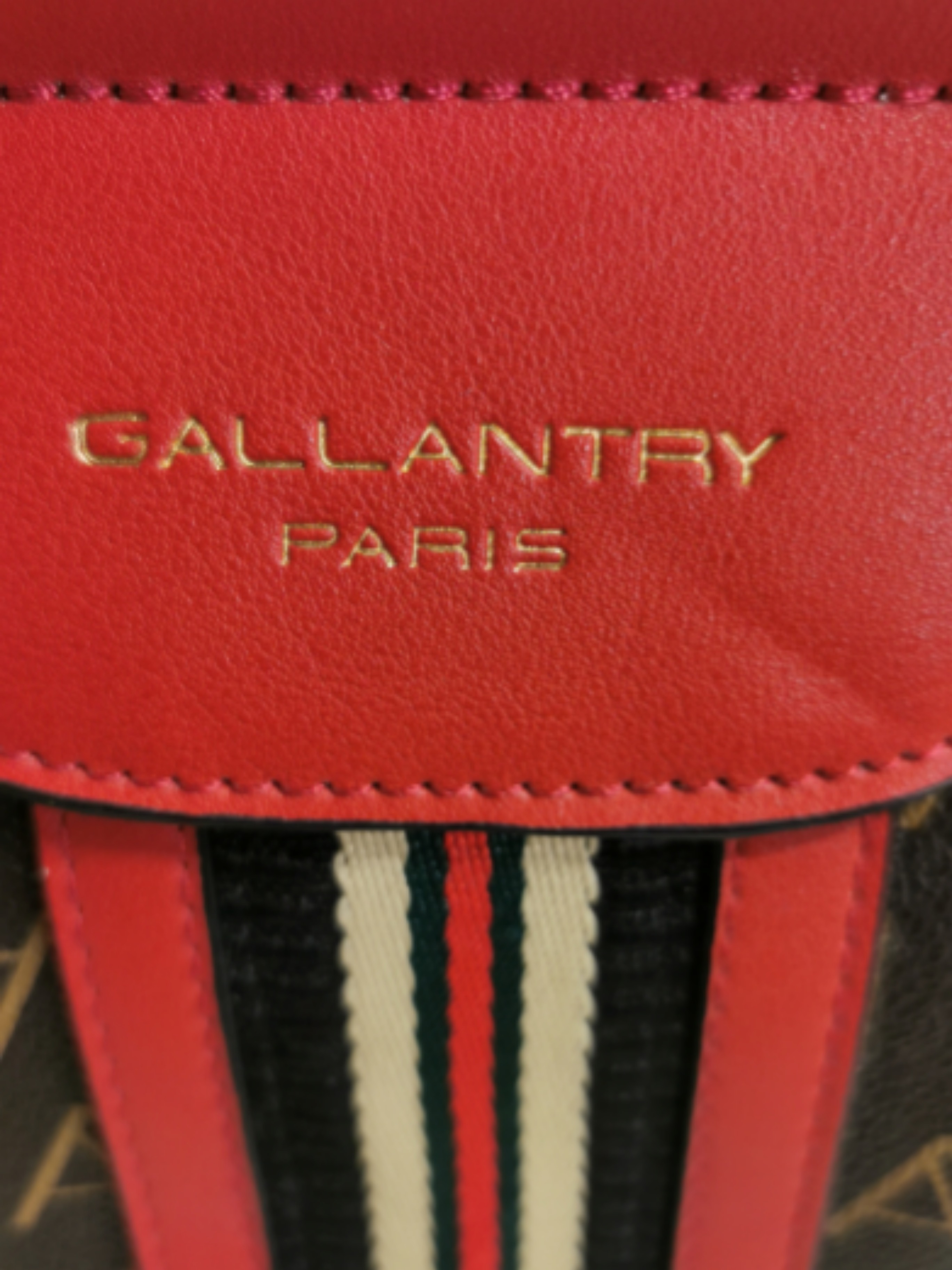 Sac à main en bandoulière fourre tout de marque GALLANTRY PARIS Bon état - Vue 4 - 