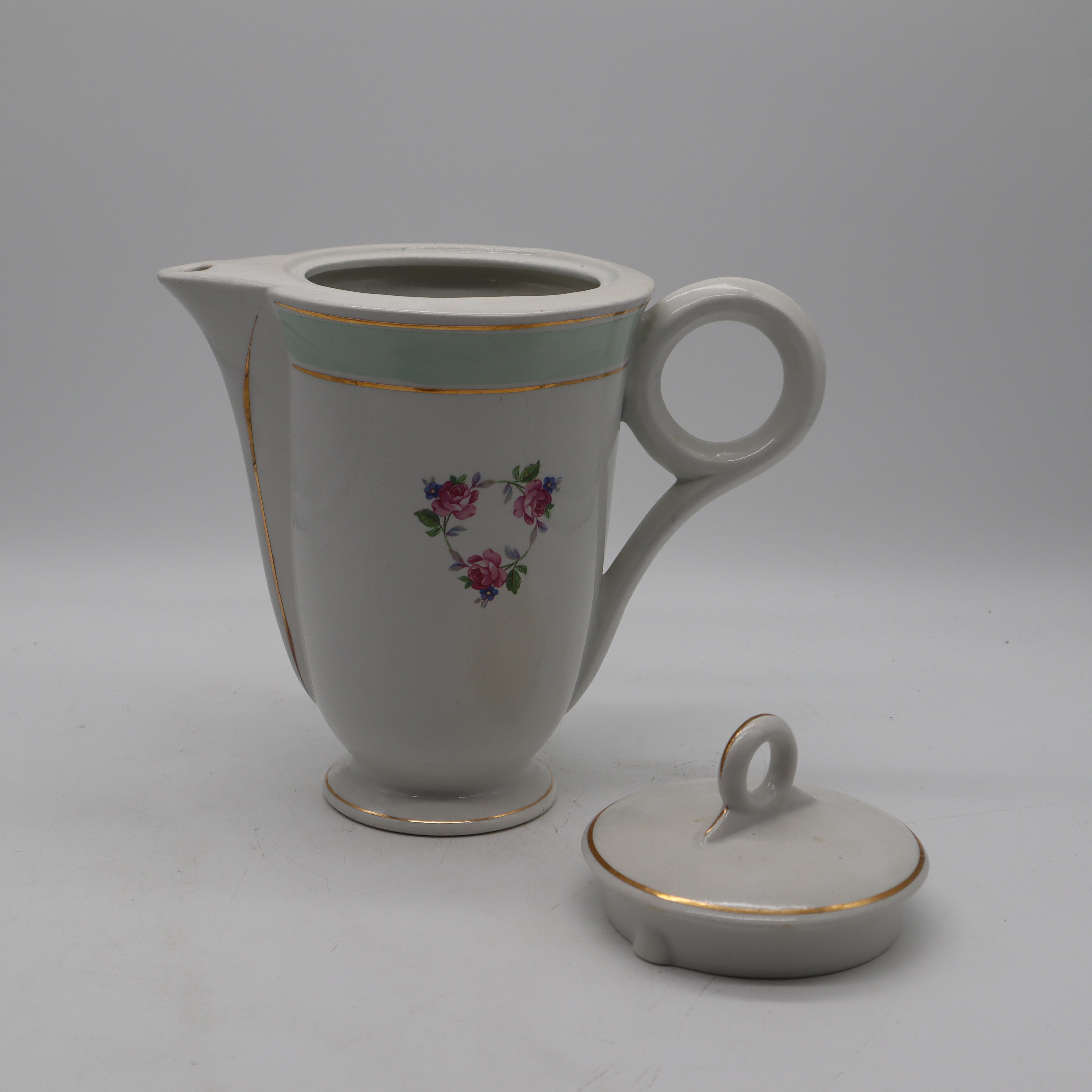 Ancienne théière en demi-porcelaine / L'Amandinoise. - Très bon état - Photo 2