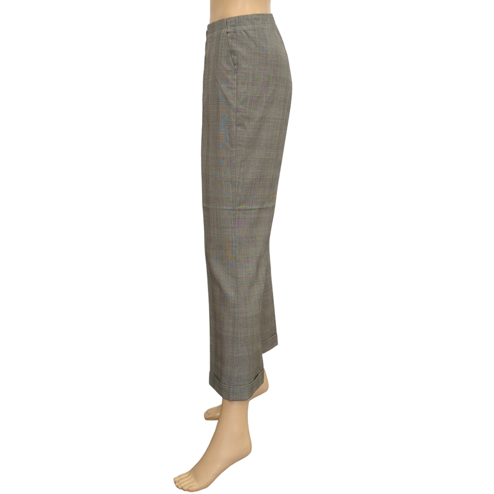 Tailleur Veste & Pantalon Lolita Lempicka T 42 Ensemble en laine vierge motif Prince de Galles gris - Photo 7