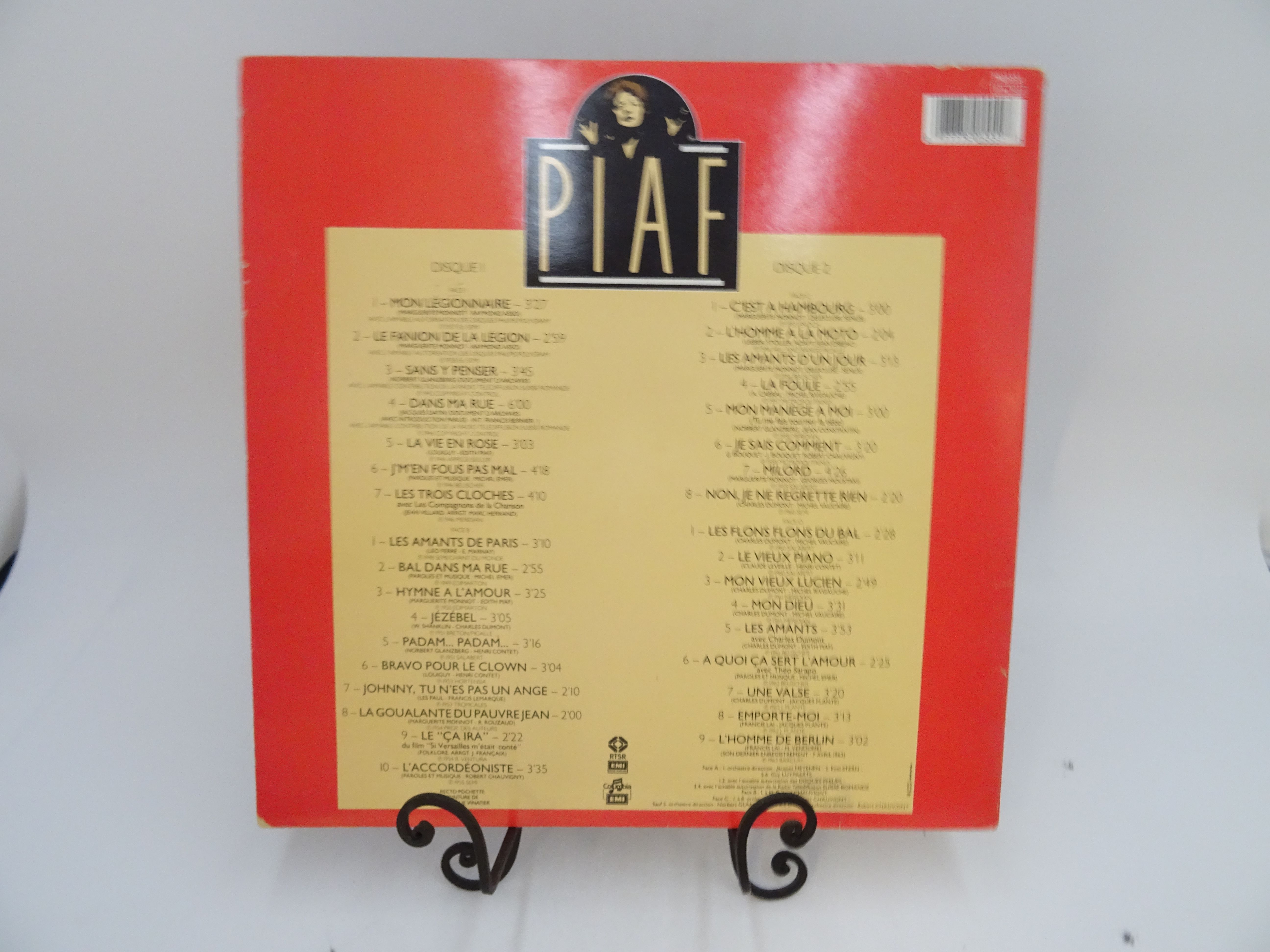 Voir photo 2 de ÉDITH PIAF album vinyle 25ᵉ anniversaire. ÉDITH PIAF album vinyle 25ᵉ anniversaire. Bon état - Vue 2 -