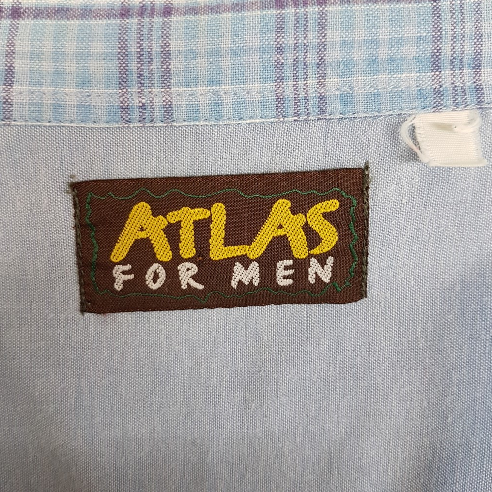 Chemise bleue - ATLAS FOR MEN - taille XXXL estimée Très bon état - Vue 9 - 