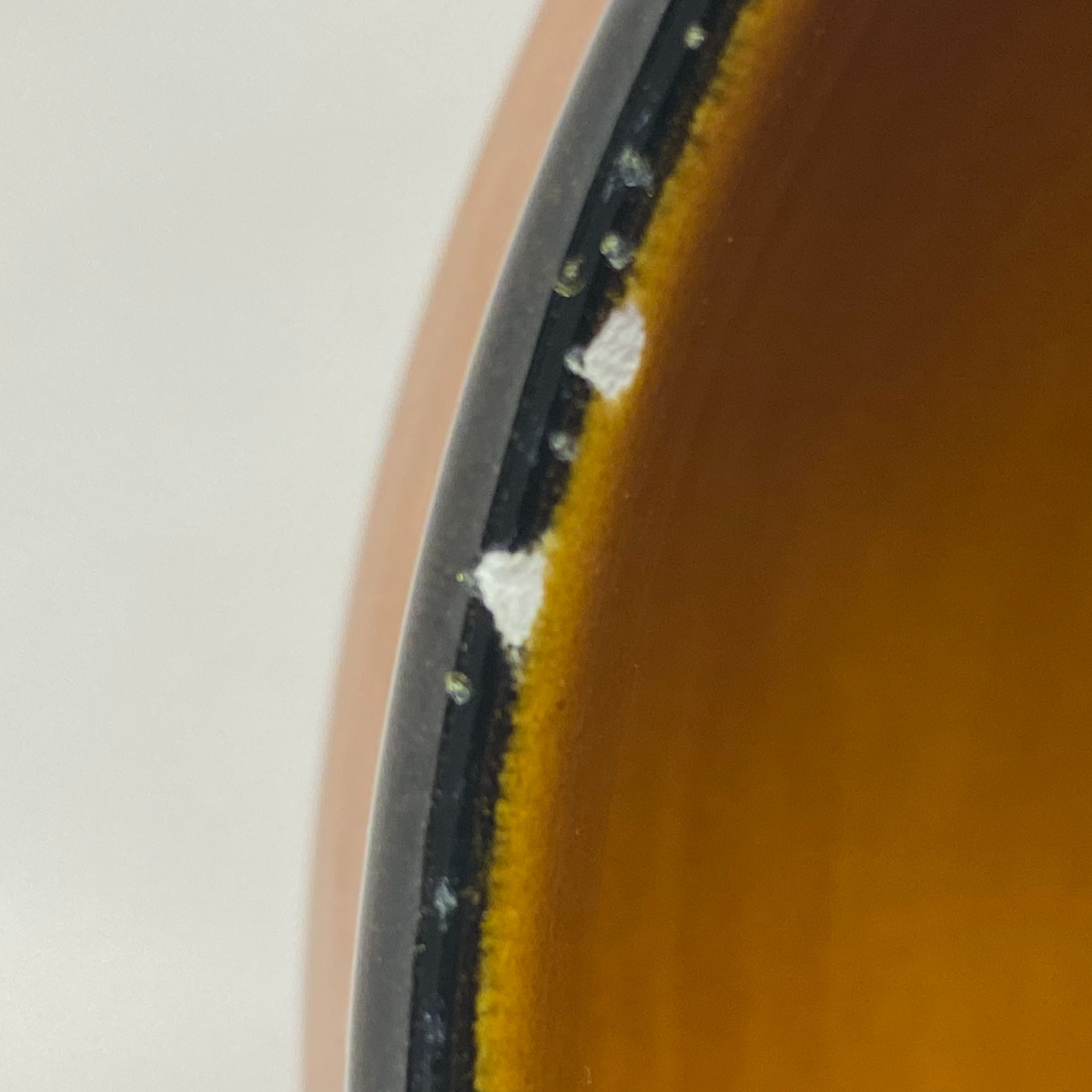 Soupière vintage Vallauris - Céramique émaillé Orange et Noir - Année 60 Bon état - Vue 8 - 