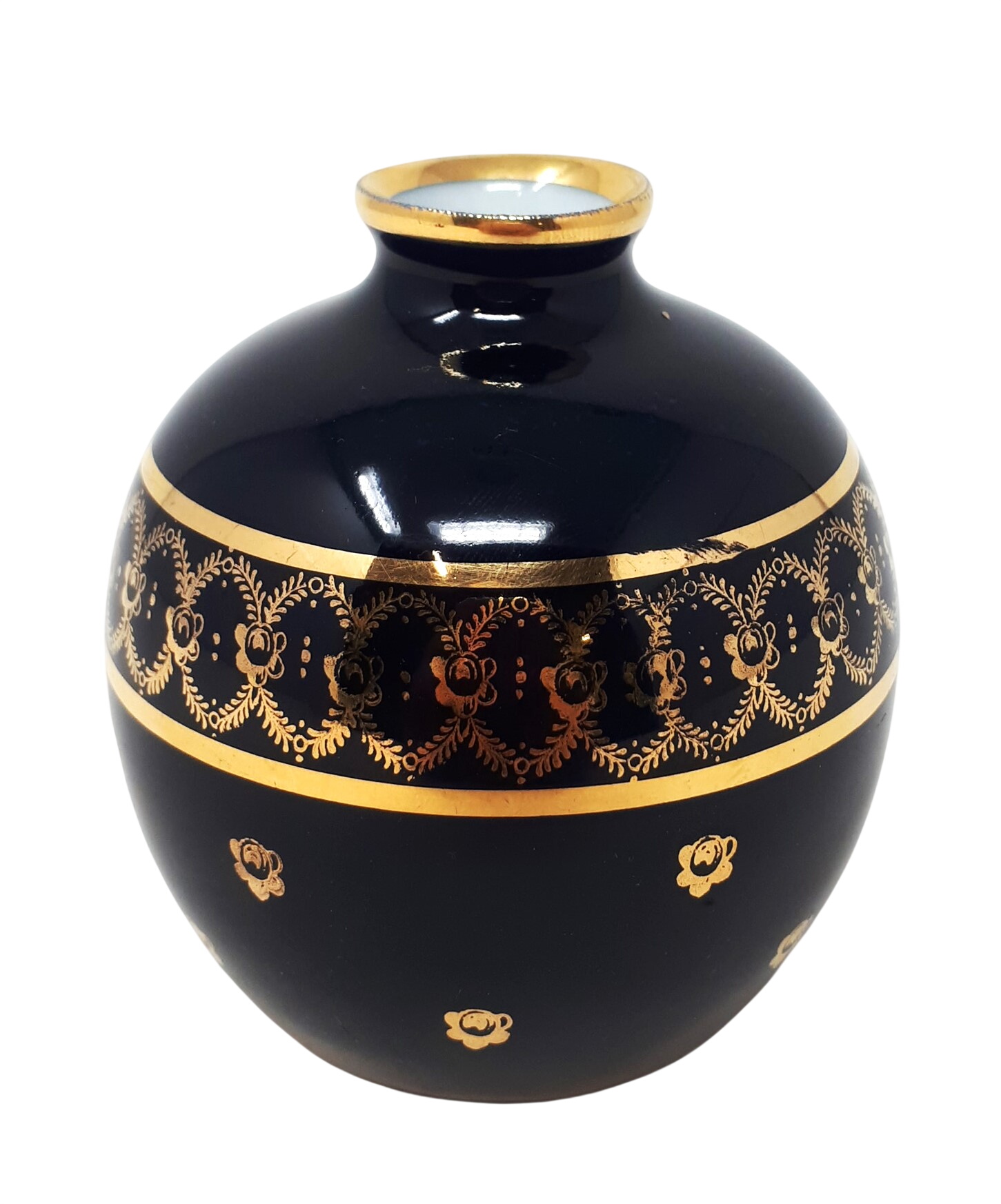 Vase miniature porcelaine de limoges peint main État correct -  reconditionné disponible sur Label Emmaüs