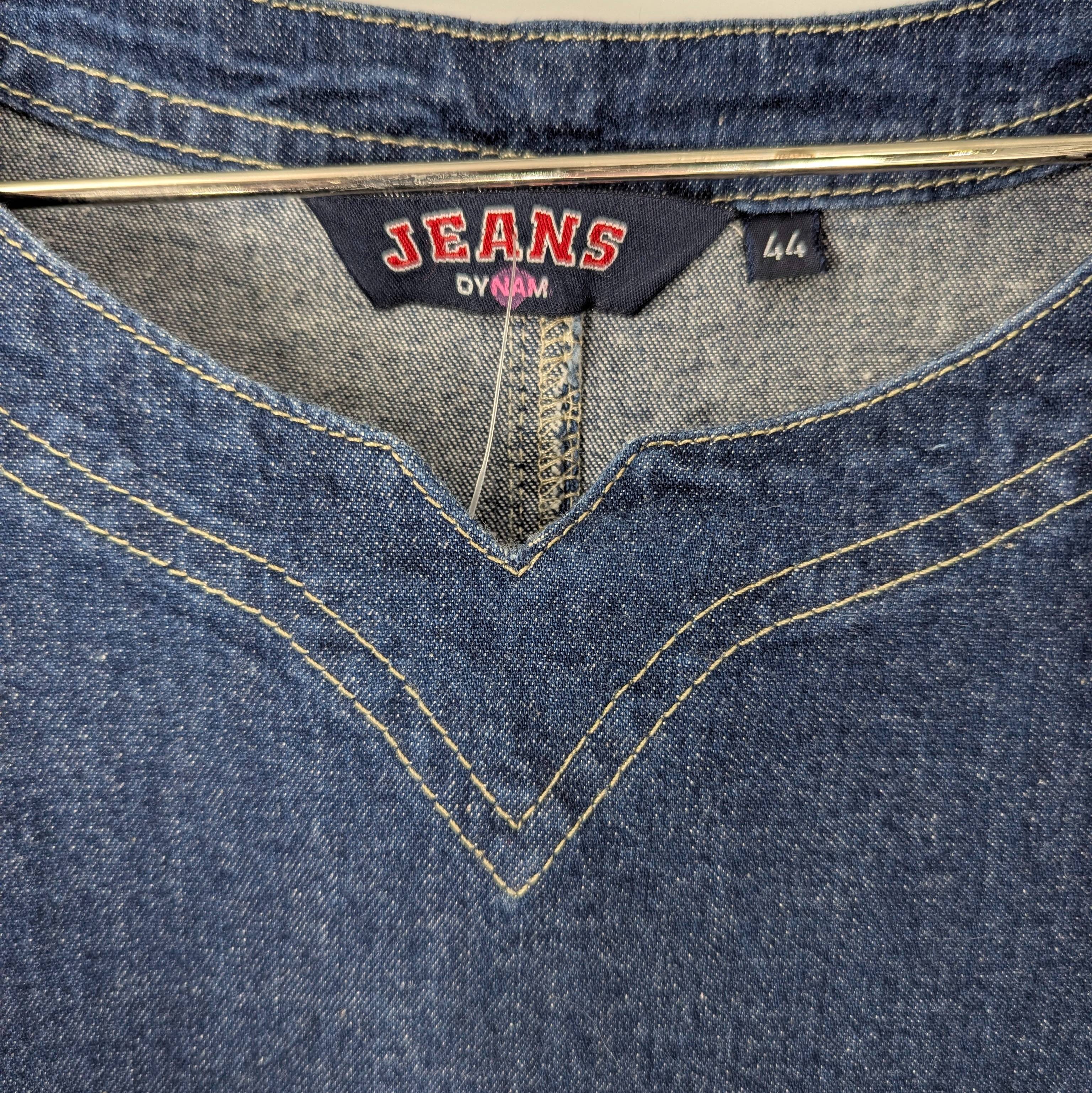 Robe en jean brut T.44 sans manche fermeture éclair sur coté coupe cintrée - Photo 3