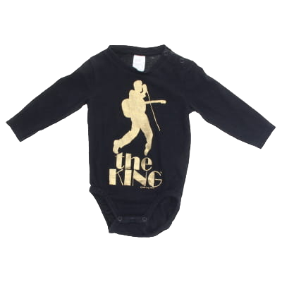 Body noir imprimé et écriture - bébé - H&M - taille 6 mois - Photo 0