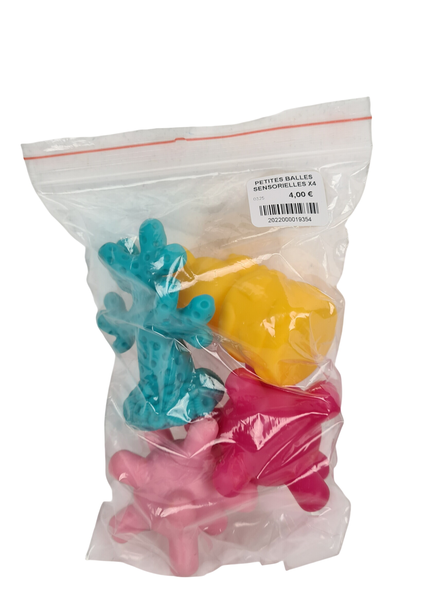Jouet d'éveil - Lot de 4 petites balles sensorielles - 6 mois + - Photo 0