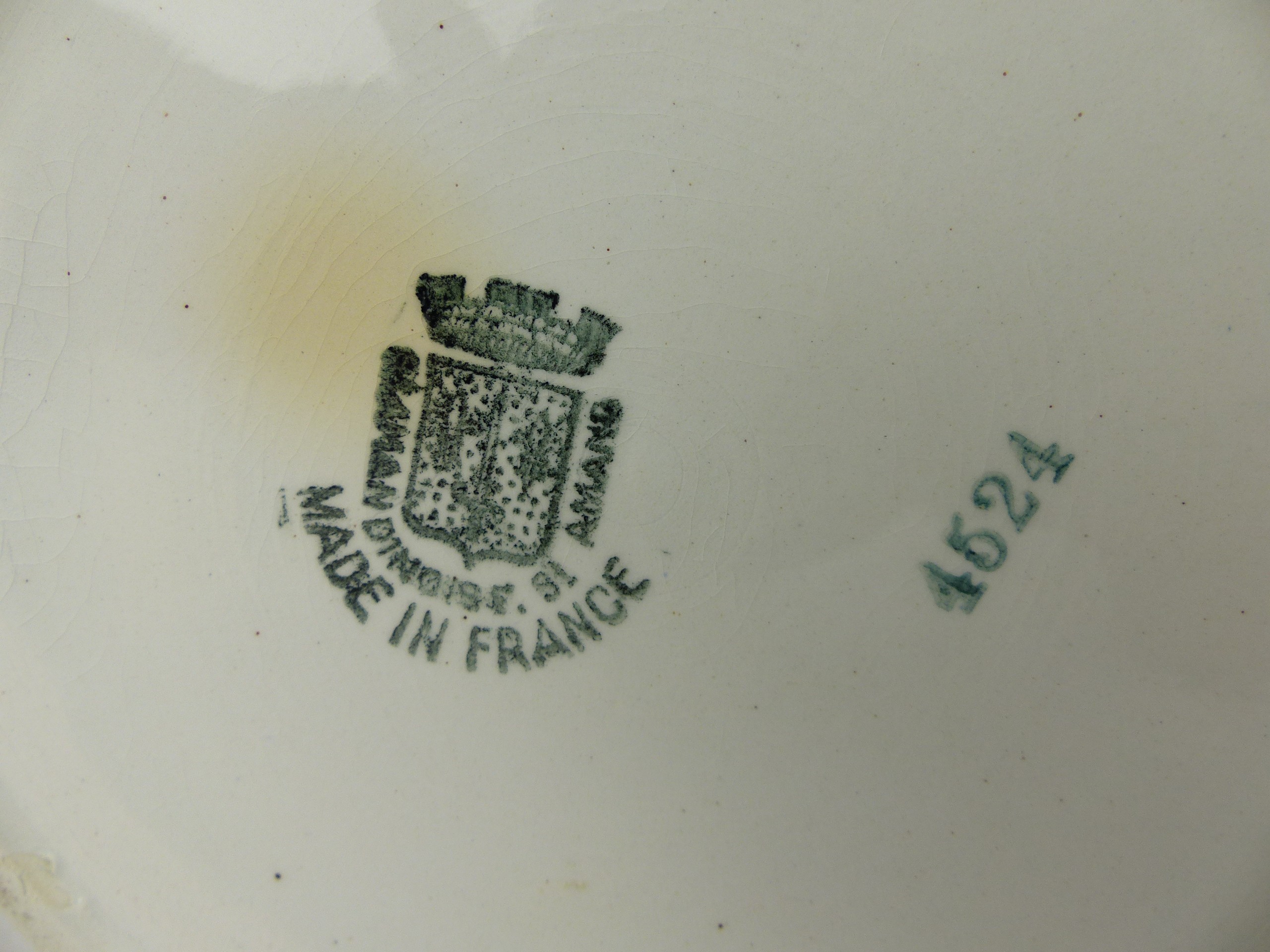 Nécessaire de toilette vintage, Porcelaine opaque, L'Amandinoise Saint Amand - Bon état - Photo 9