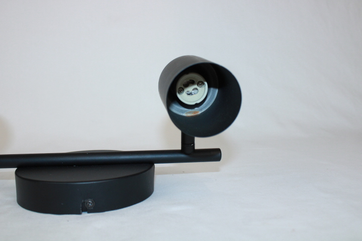 Applique murale noire- 2 spots orientables - Photo 2