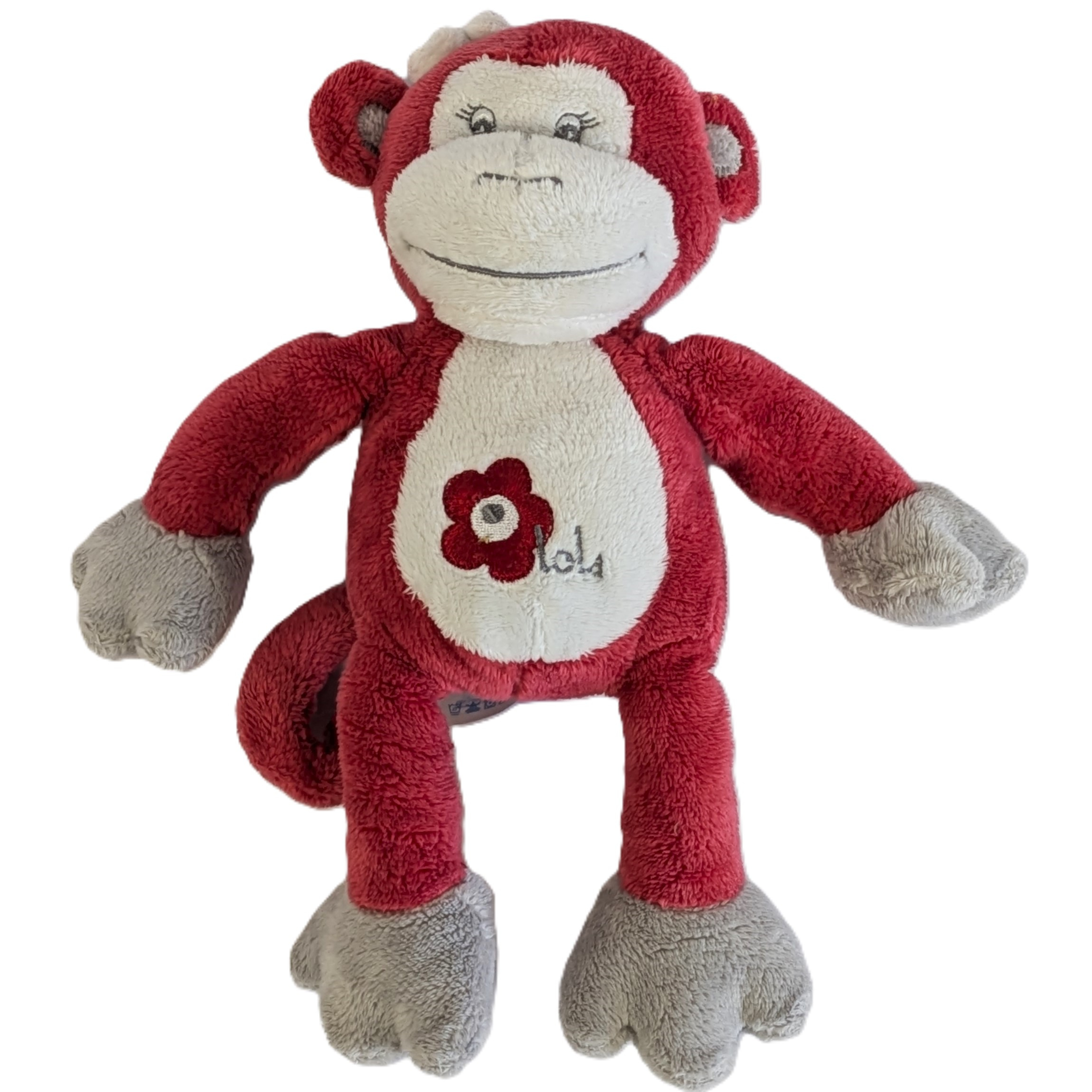 Voir photo 4 de Duo de doudous singes Bébisol - Arthur & Lola - Made in France. Duo de doudous singes Bébisol - Arthur & Lola - Made in France. Comme neuf - Vue 4 -