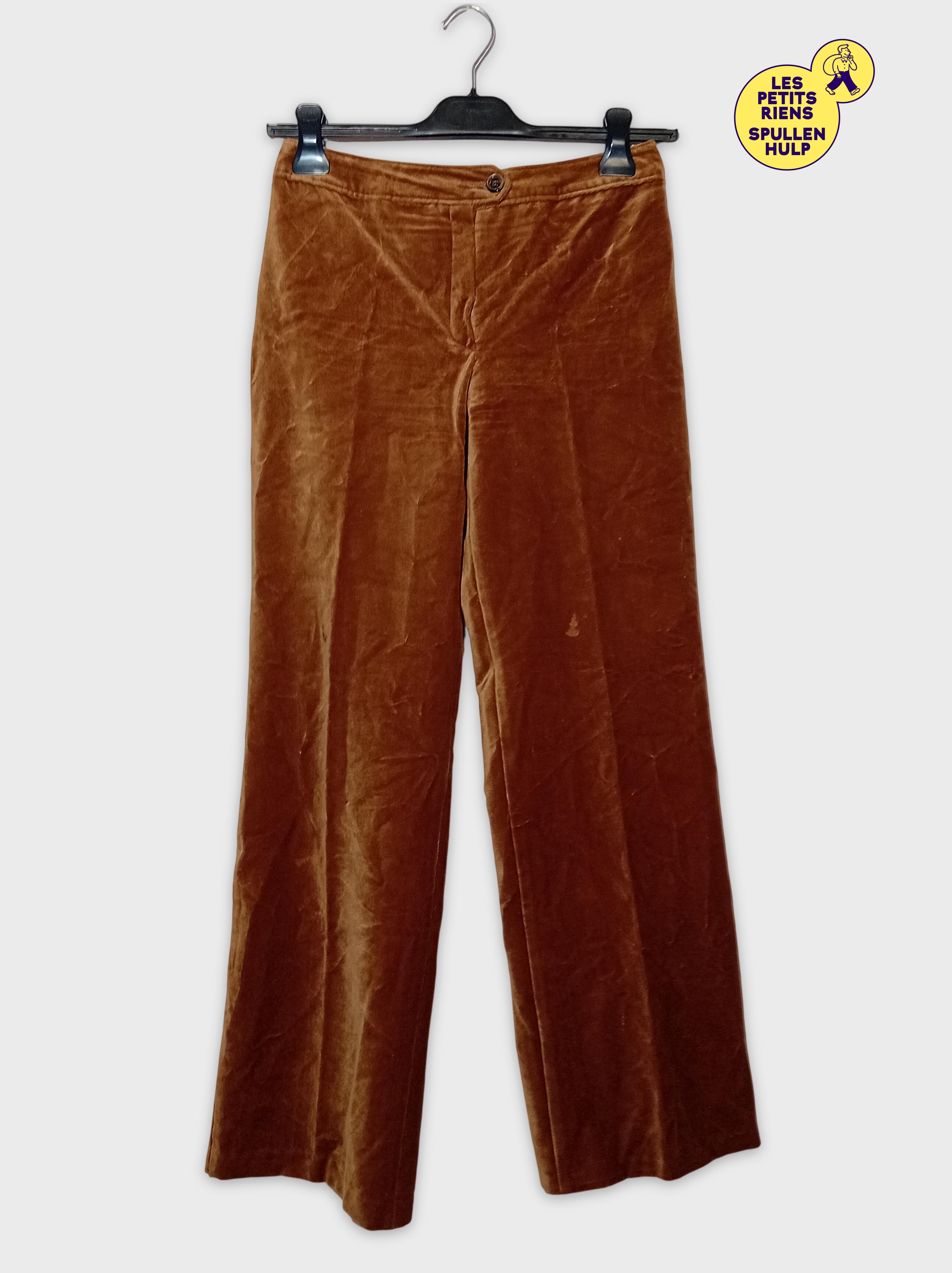 Pantalon Velours Marron Vintage Velours Vela Élastique M / 38 (V3441) Bon état -  reconditionné disponible sur Label Emmaüs