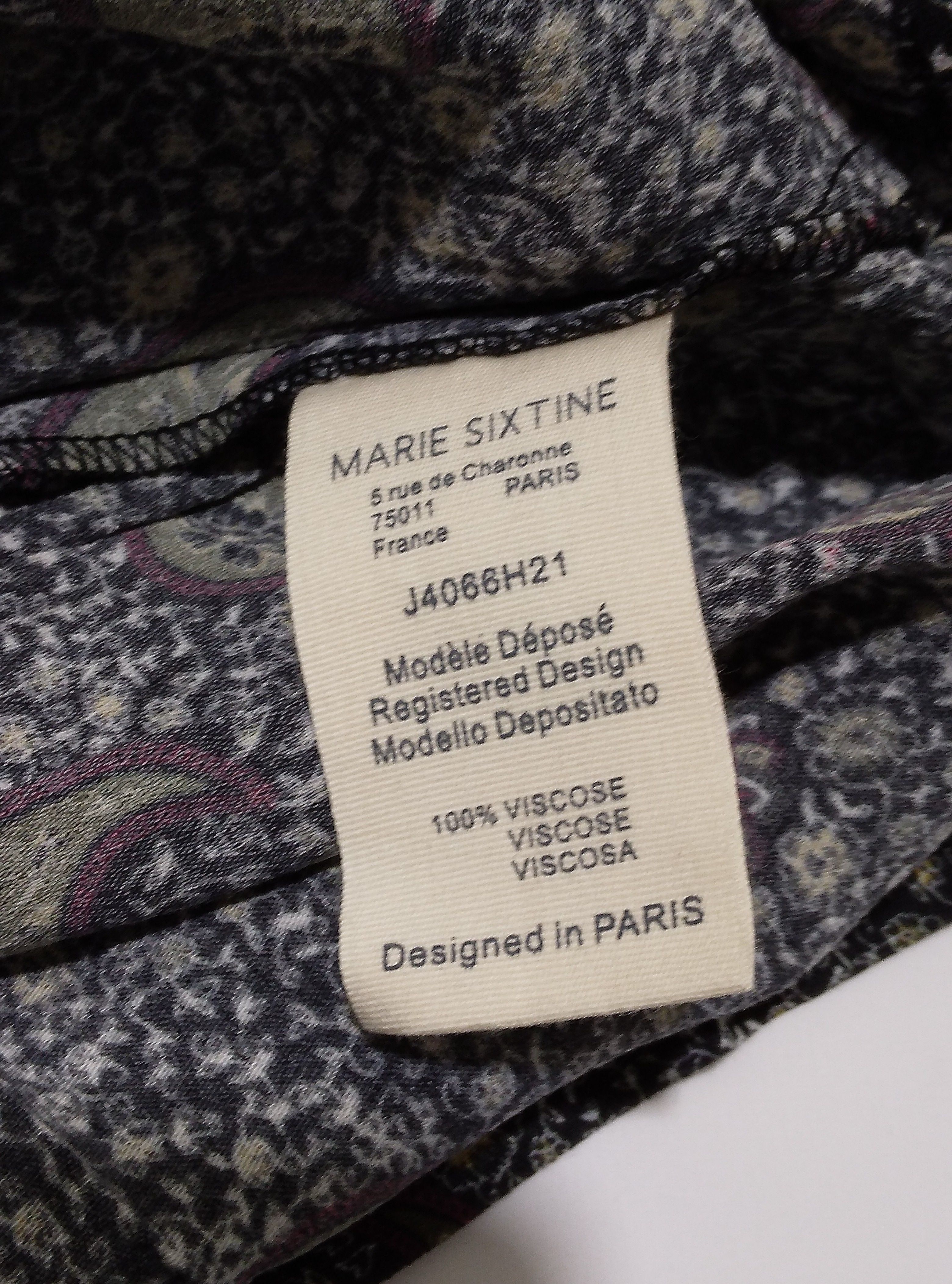 Robe chemise imprimé fleurs multicolore, (Modèle déposés), Marie Sixtine - M Comme neuf - Vue 7 - 