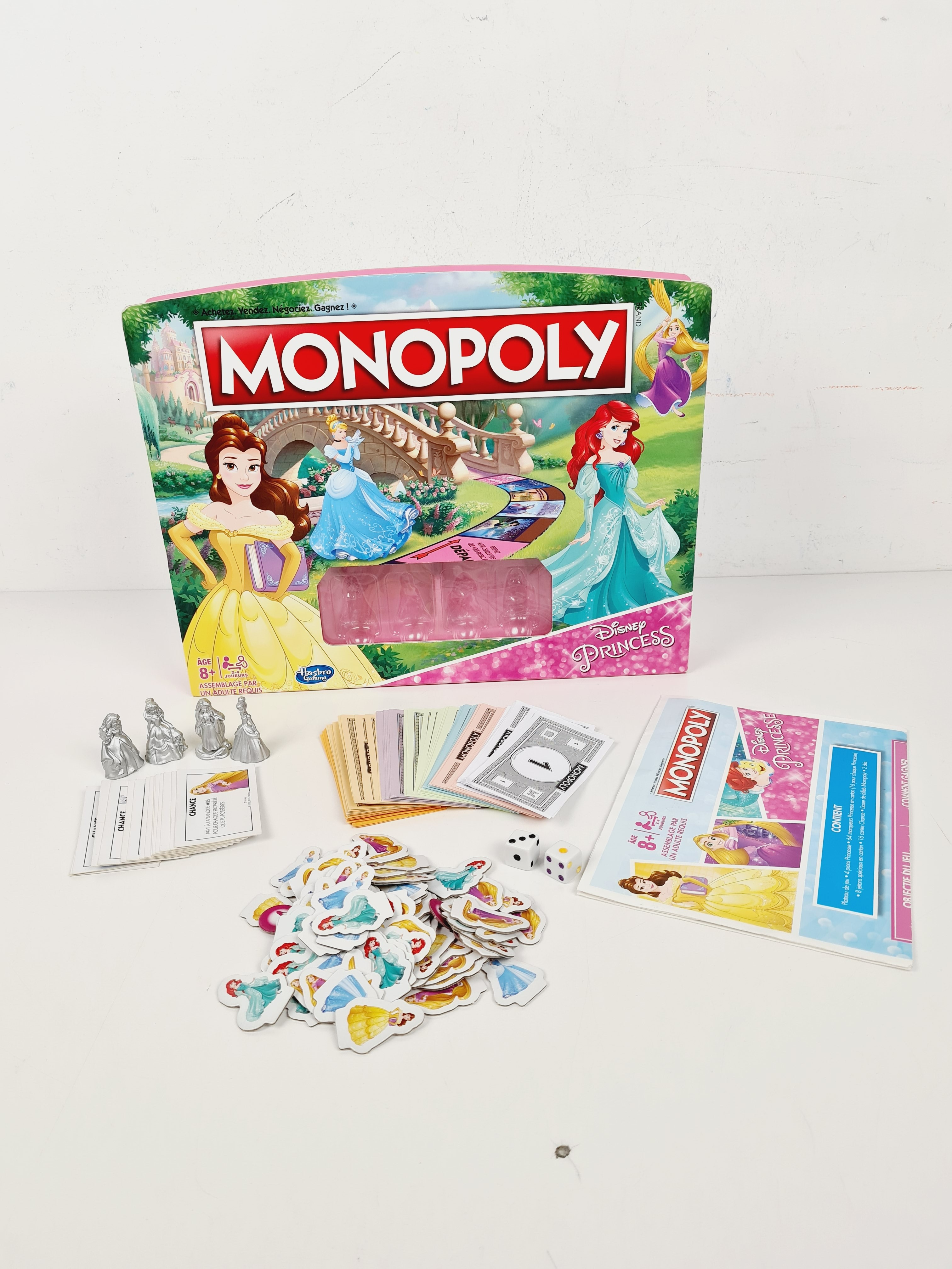 Jeu de gestion des ressources - Monopoly Disney Princesses - Hasbro Gaming - 8 ans+ Bon état - Vue 2 - 