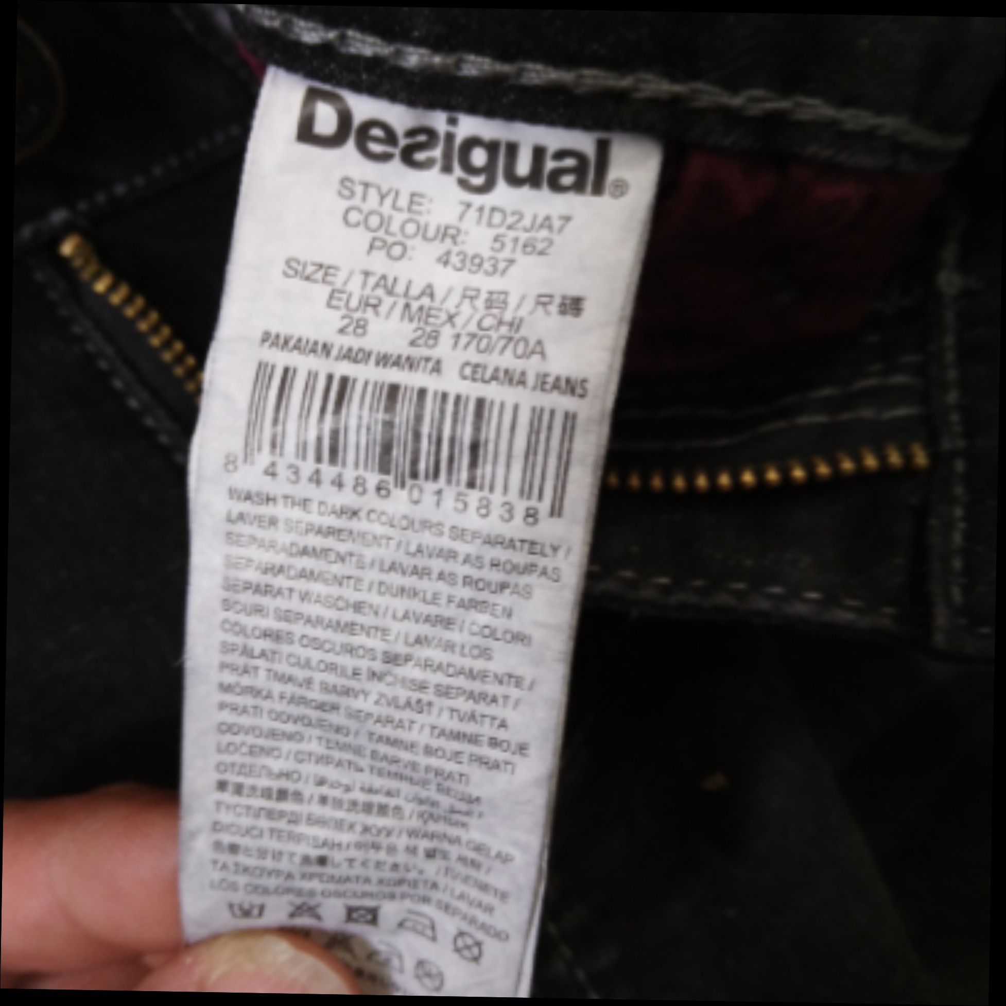 Jeans customisé, Desigual - 38 Comme neuf - Vue 8 - 