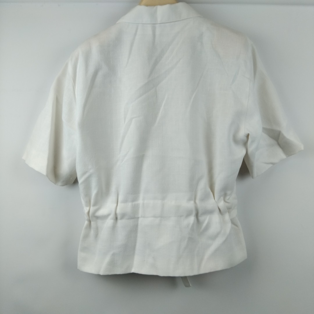 Jean Bailly - Veste blanche en polyester - Taille 48 (estimé) - Photo 2