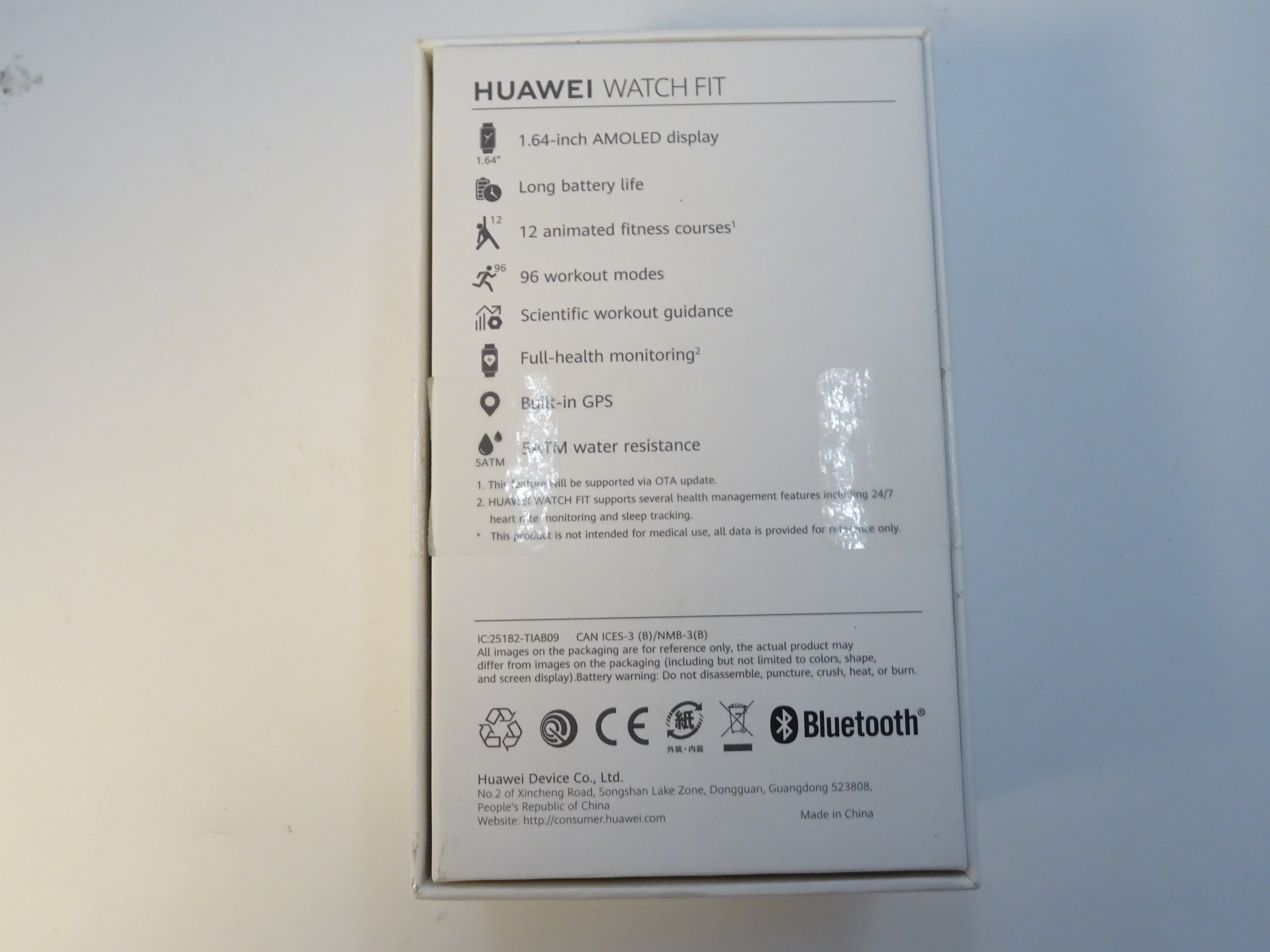 Montre connectée Huawei watch fit rose. Bon état - Vue 7 - 