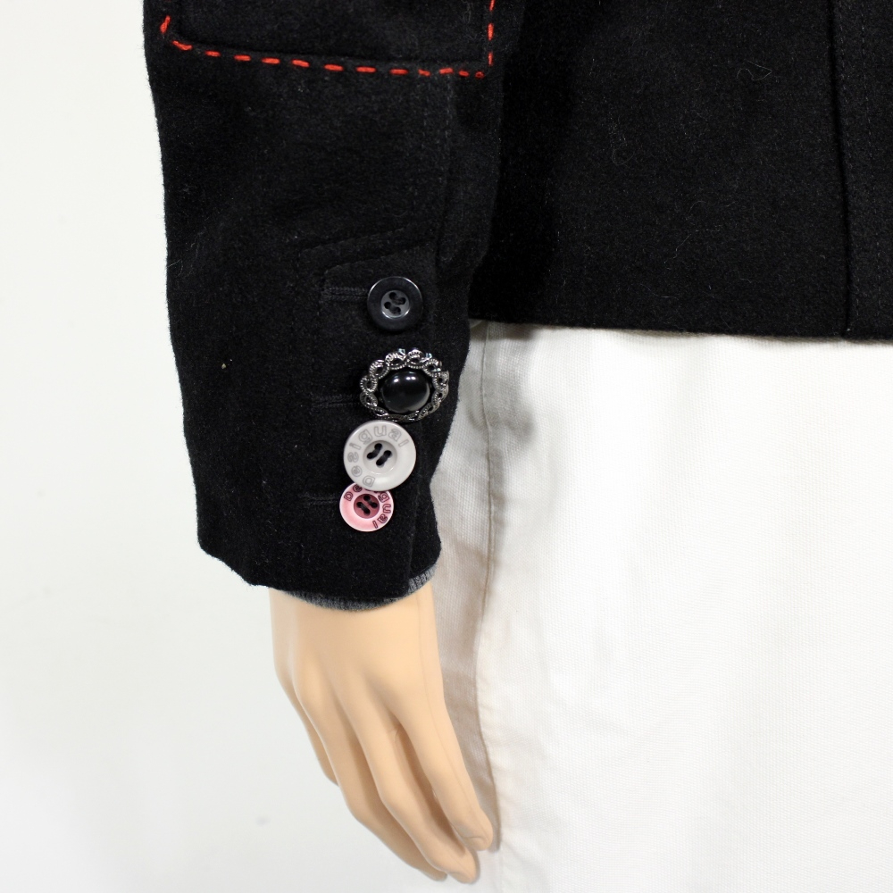  Veste Femme Noire DESIGUAL Taille 38 Bon état - Vue 9 - 