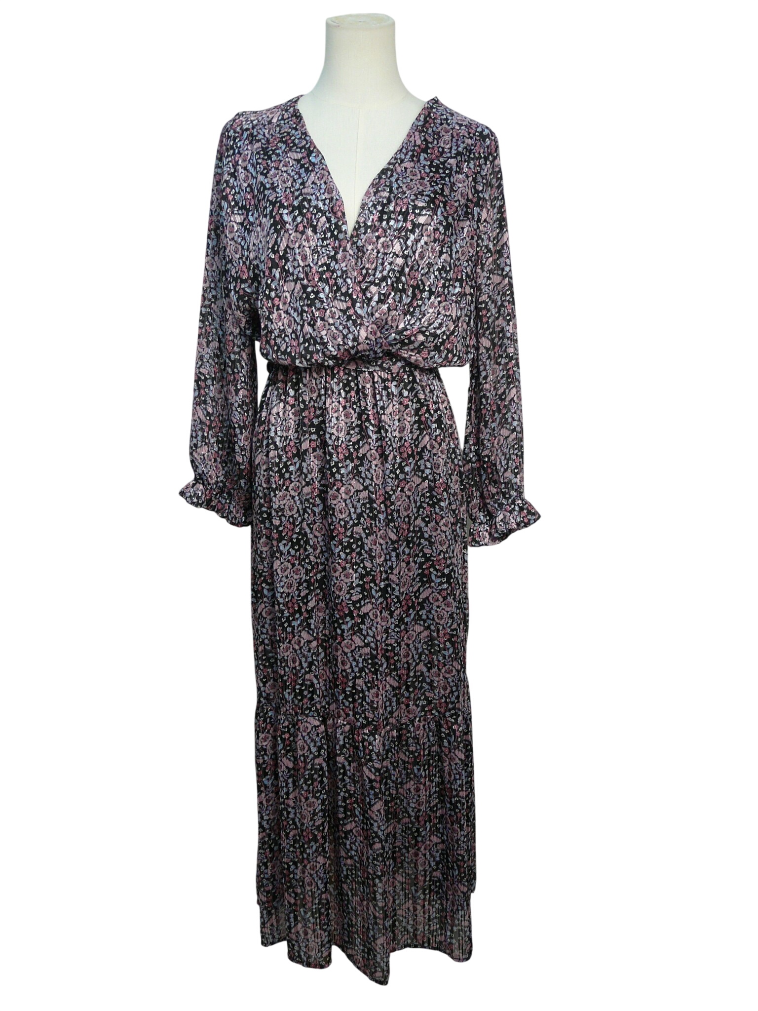 RF186 - Robe longue cache-coeur - Lili & Lala -Taille M Très bon état -  reconditionné disponible sur Label Emmaüs