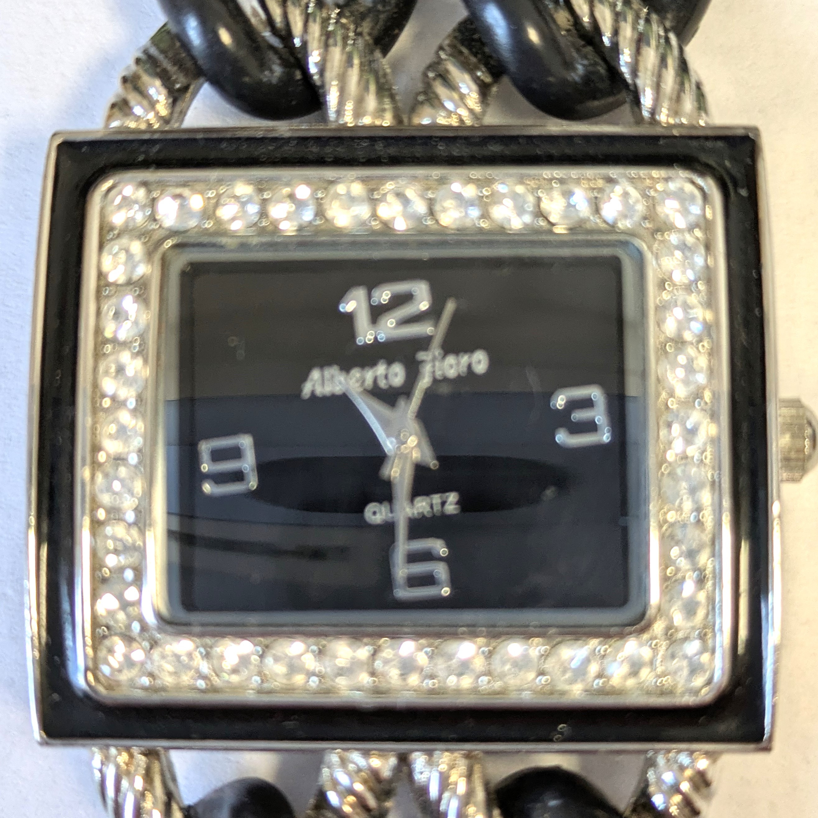Montre femme ALBERTO FIORO métal et strass - Photo 2