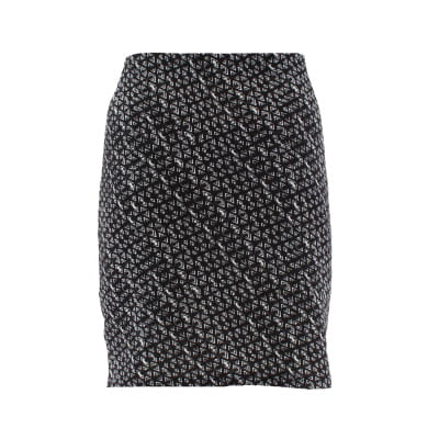 Jupe noire imprimée blanche - Femme - MIM - Taille L - Photo 1
