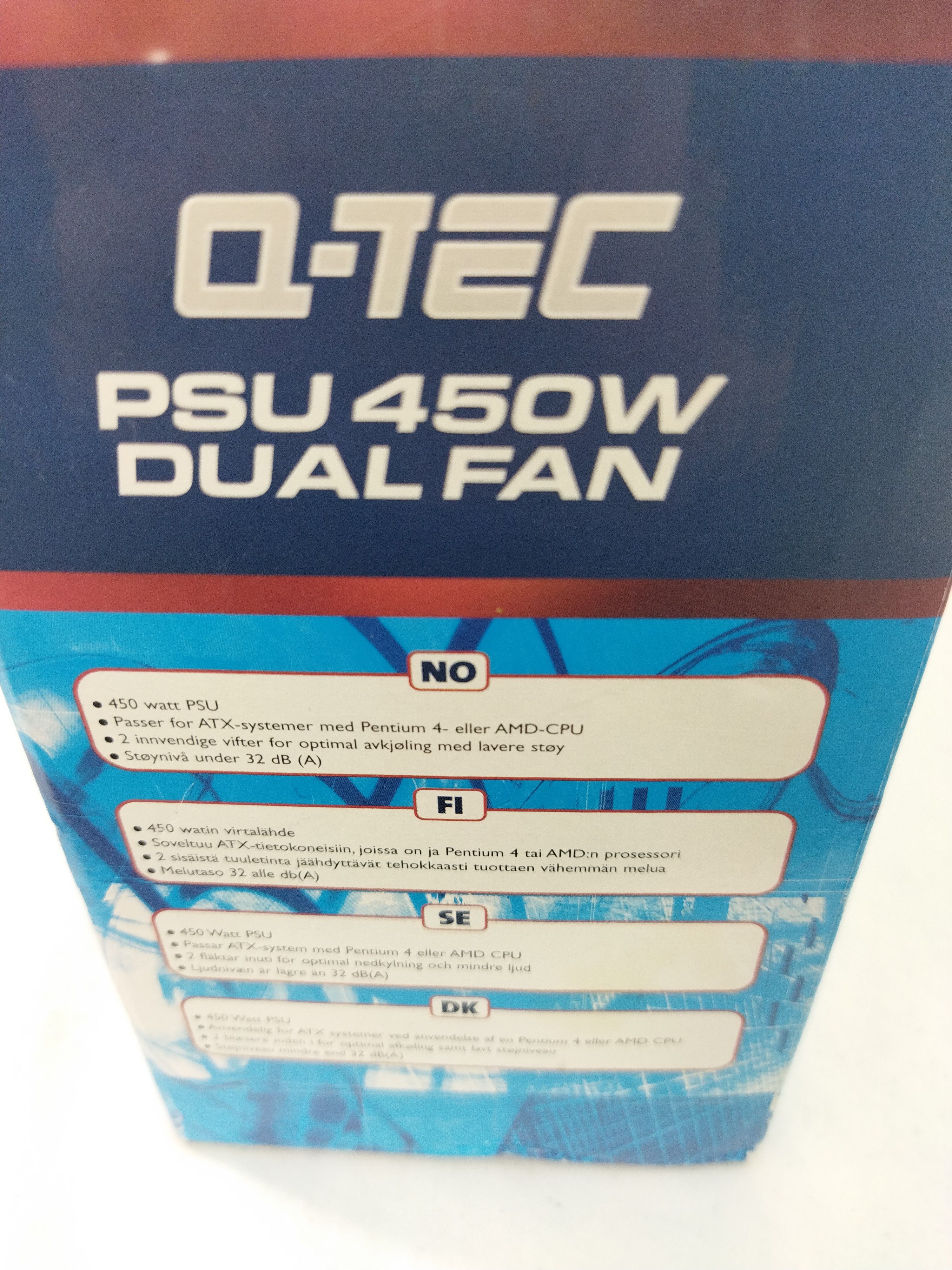 Alimentation PC Q-Tec PSU 450W Dual FAN ST-450ATXP4 Très bon état - Vue 7 - 
