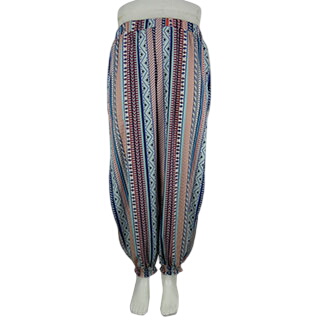 Pantalon multicolore ouvert sur le côté des jambes imprimé - femme - Shein Curve - taille 48 - Photo 0