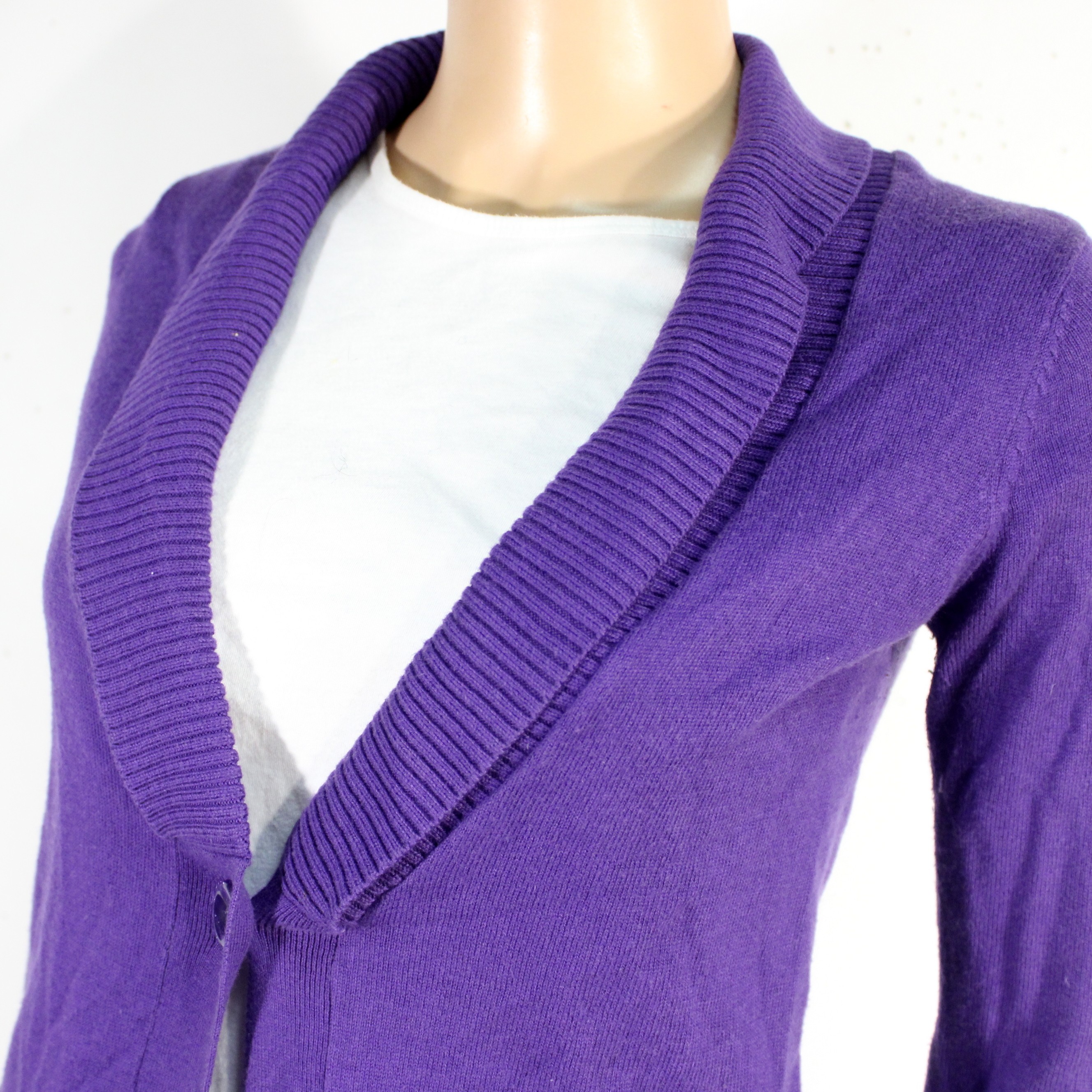 Gilet Femme Violet MANGO Taille S - Photo 1