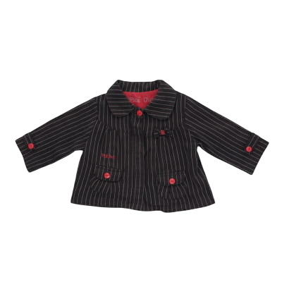 Veste grise à rayures - Fille - PICK OUIC - Taille 6 Mois - Photo 0