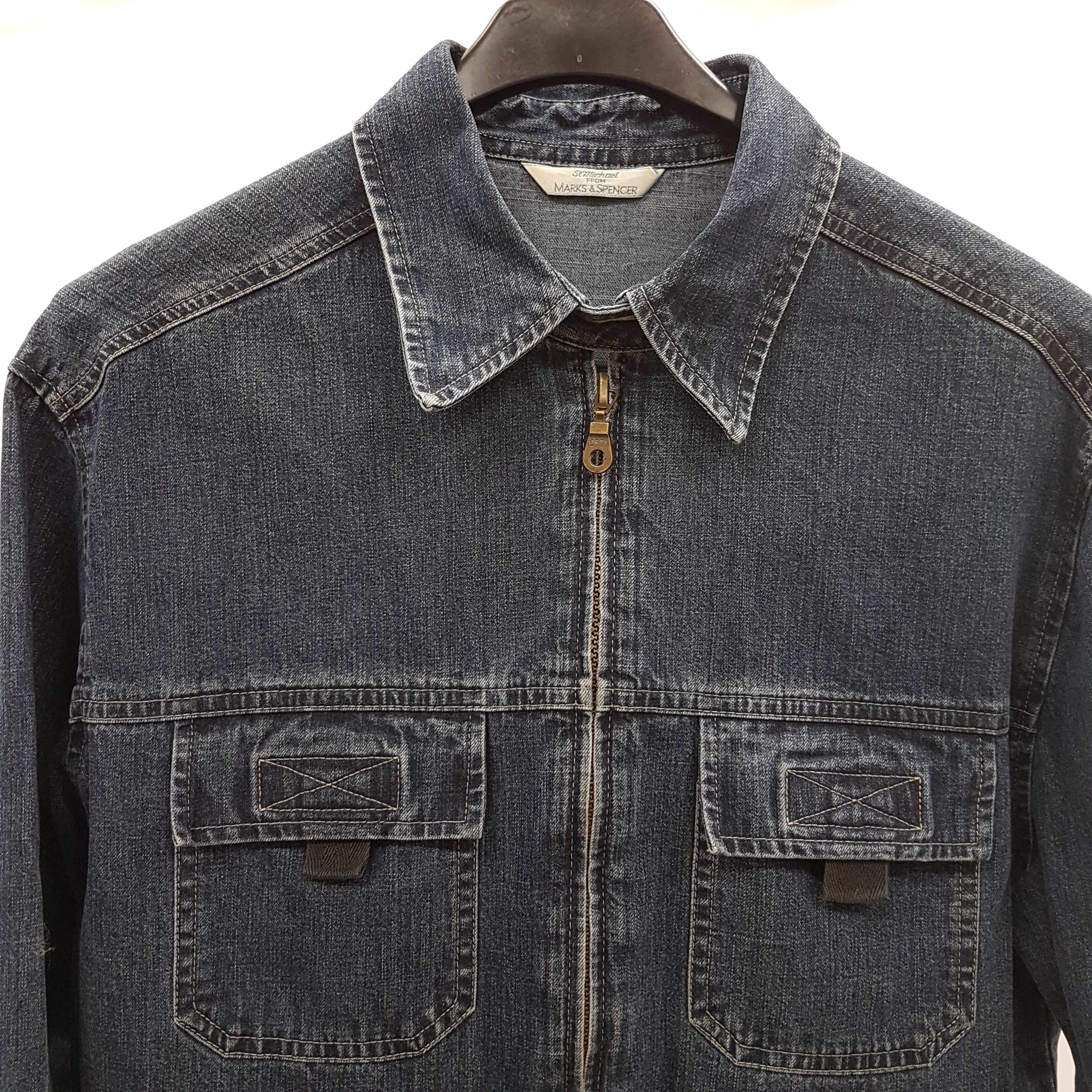 Veste en jean bleu - MARKS & SPENCER - taille 38 (10 UK) Très bon état - Vue 4 - 