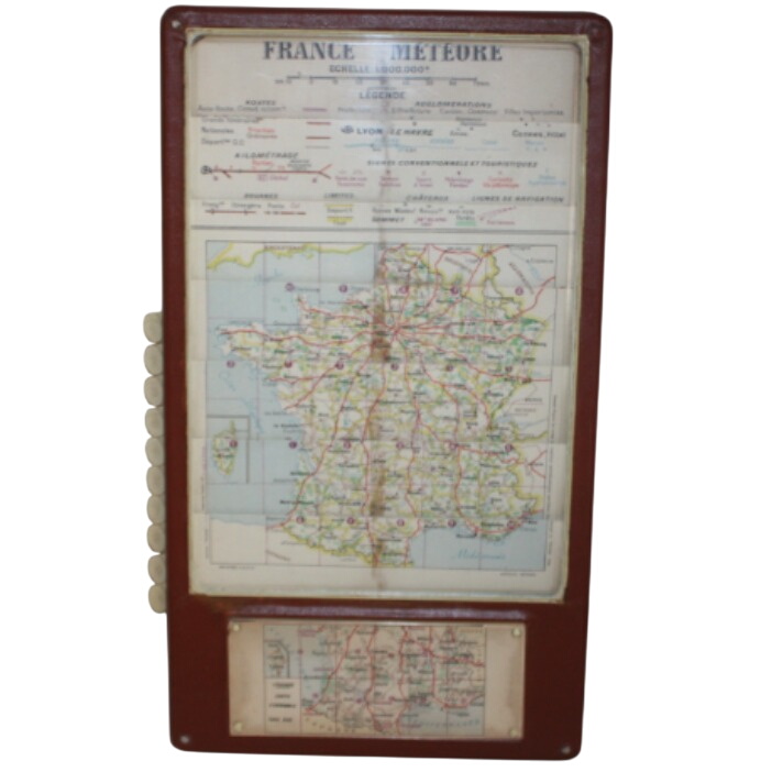 Carte routière de France à mécanisme METEOR (1956) - Photo 0