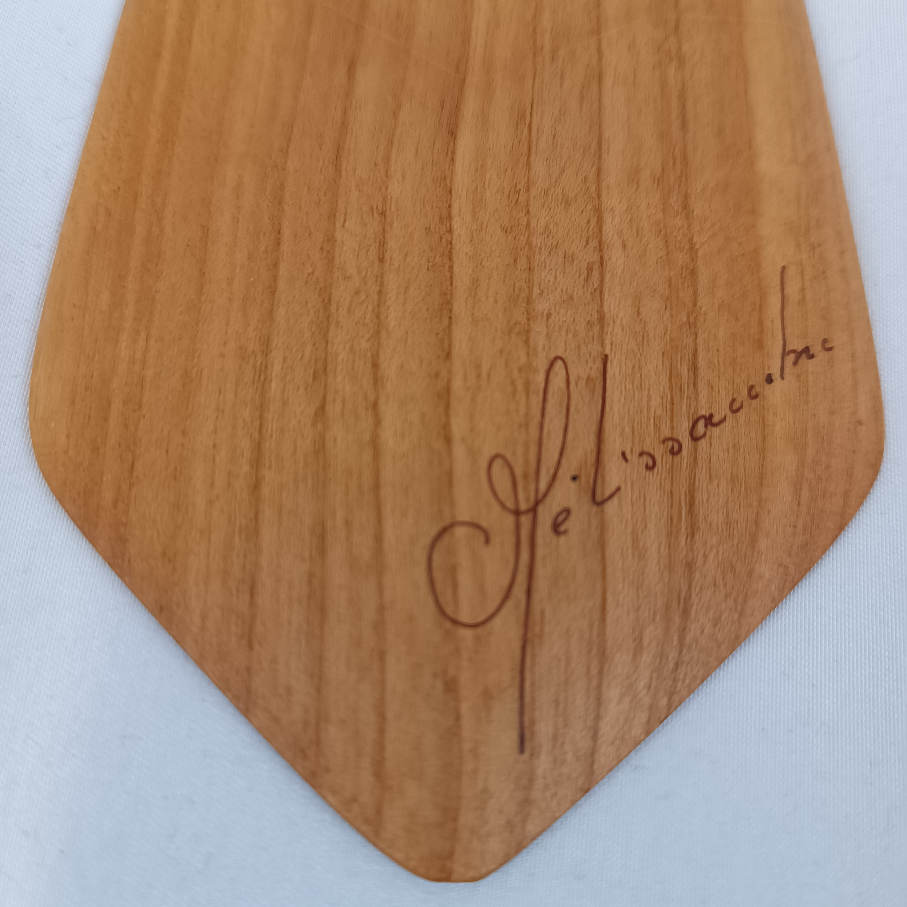 Cravate artisanale en bois noble "Mélissambre" - Image 5