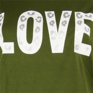 T-shirt kaki imprimé - femme - taille L - Photo 3
